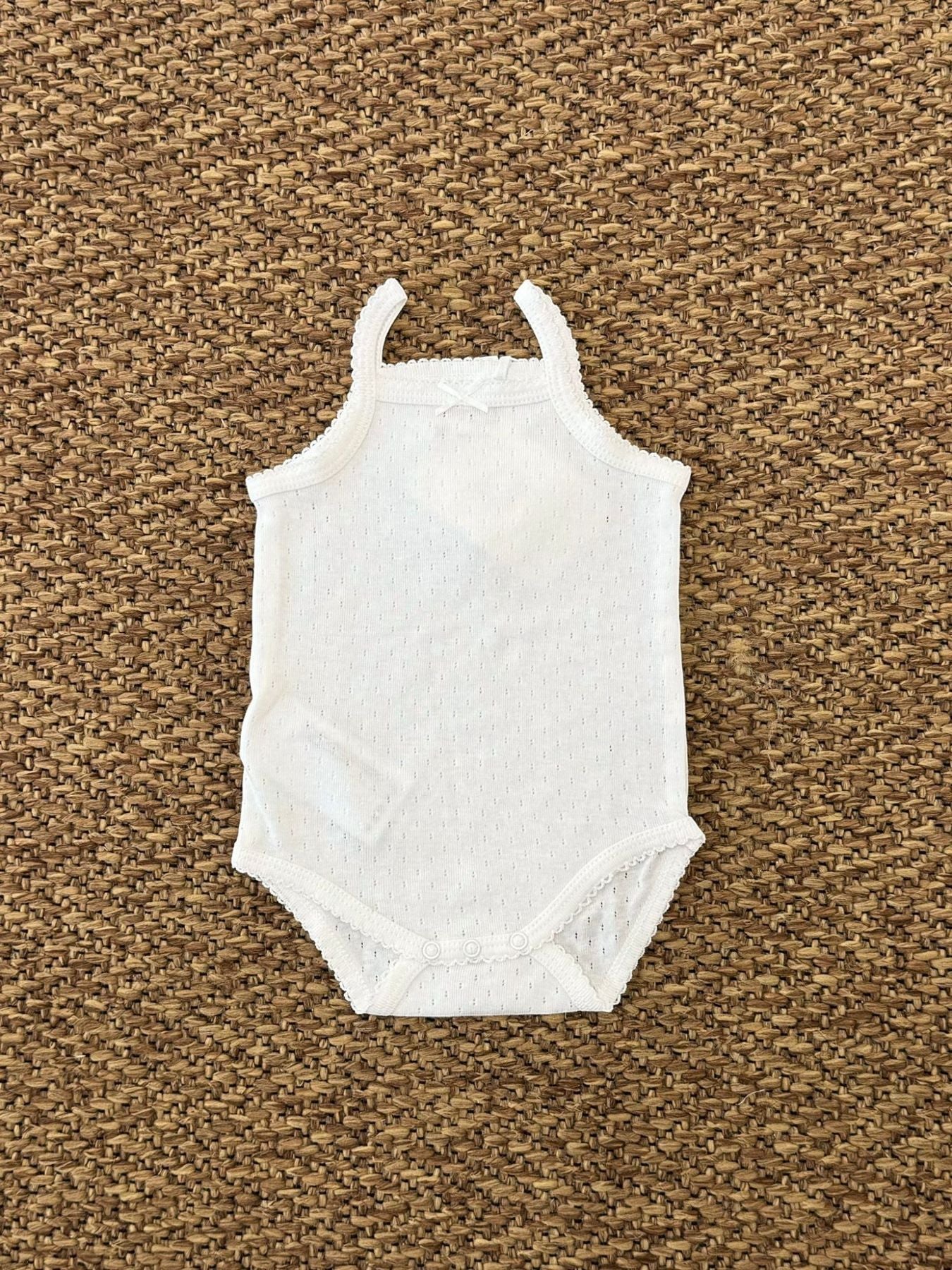 Body m/s traforato Neonata Ecru 1790/E