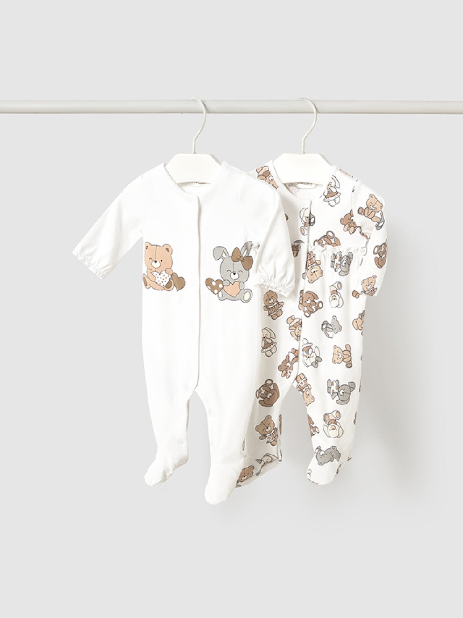 Set 2 pigiami lunghi Neonata BEIGE 1750 /BE
