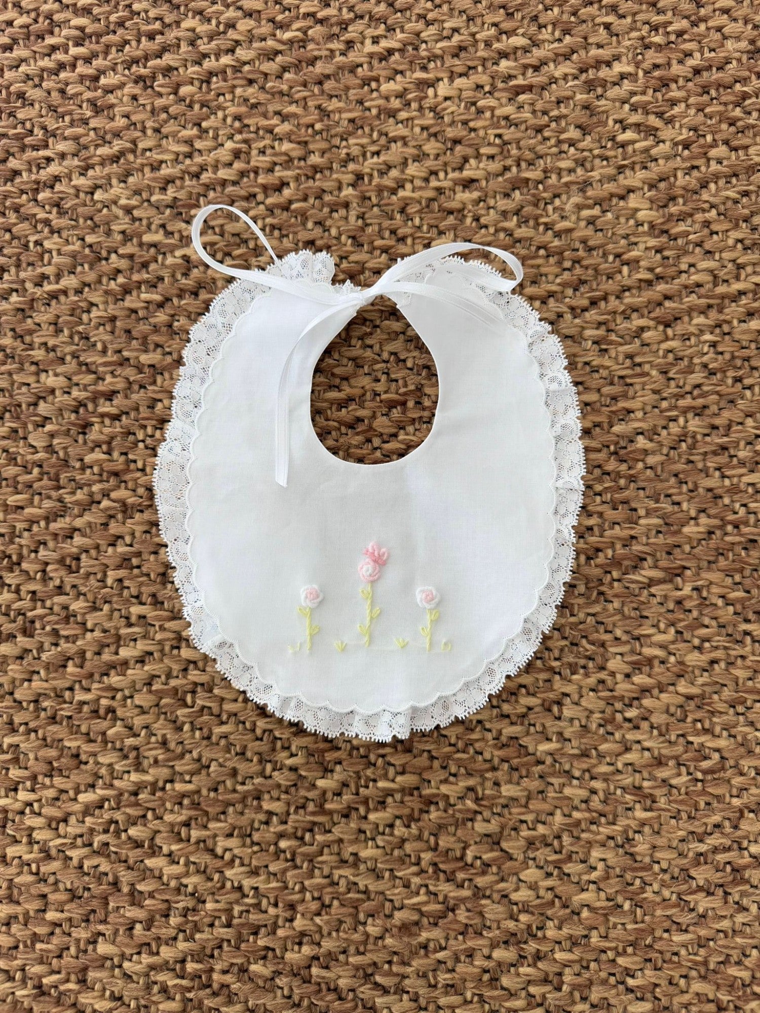 Bavetta in cotone Batista Neonata BIANCO PICCI/BV