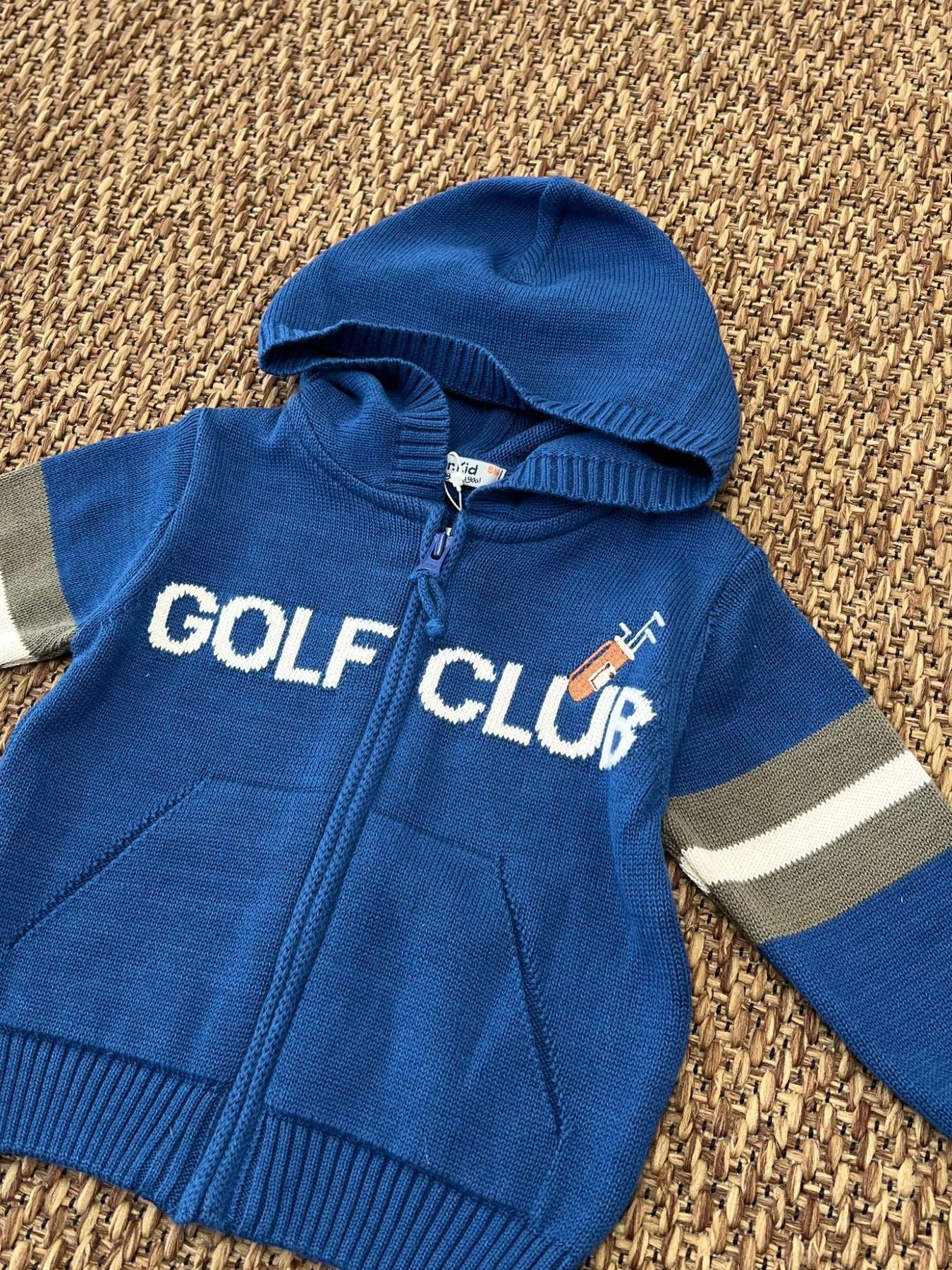 Giacchina in maglia Bimbo AZZURRO DL521/PV24 - NANU' BABY