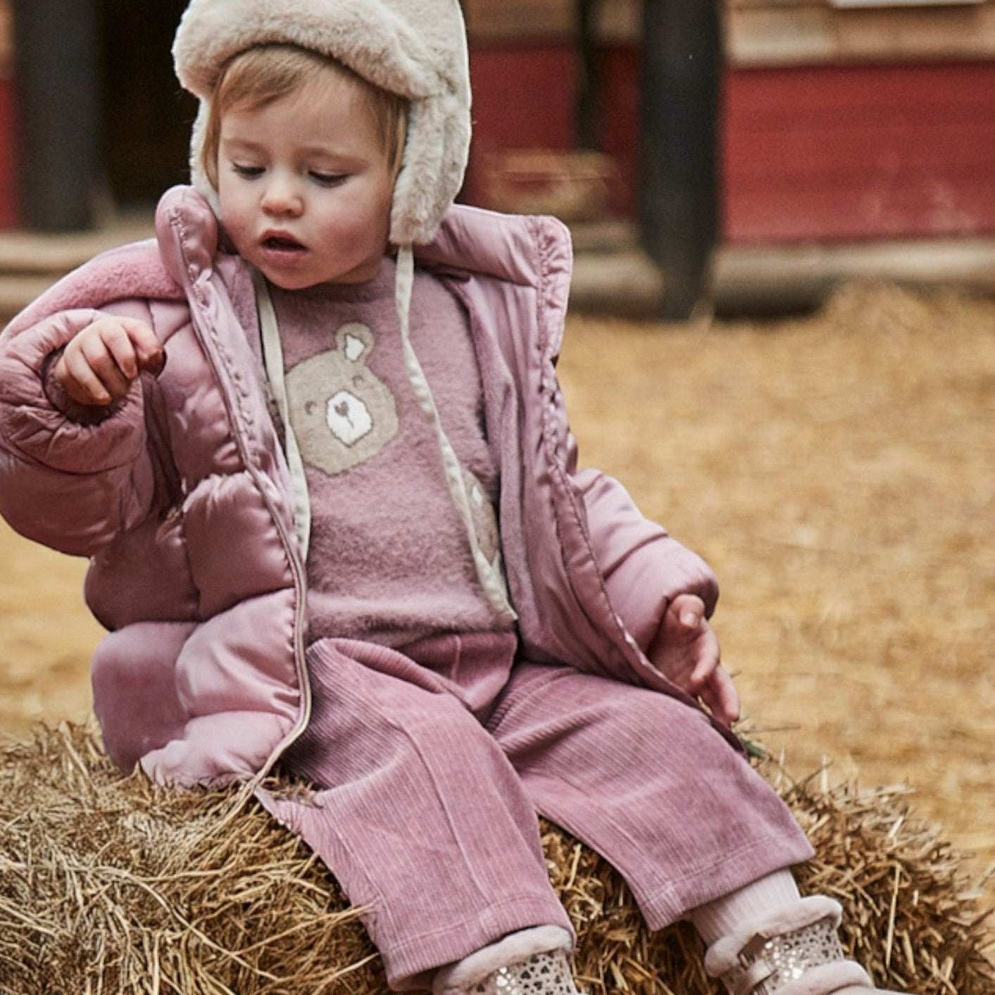 Pantalone lungo punto panno Bimba Rosa 2590/95 -  NANU' BABY