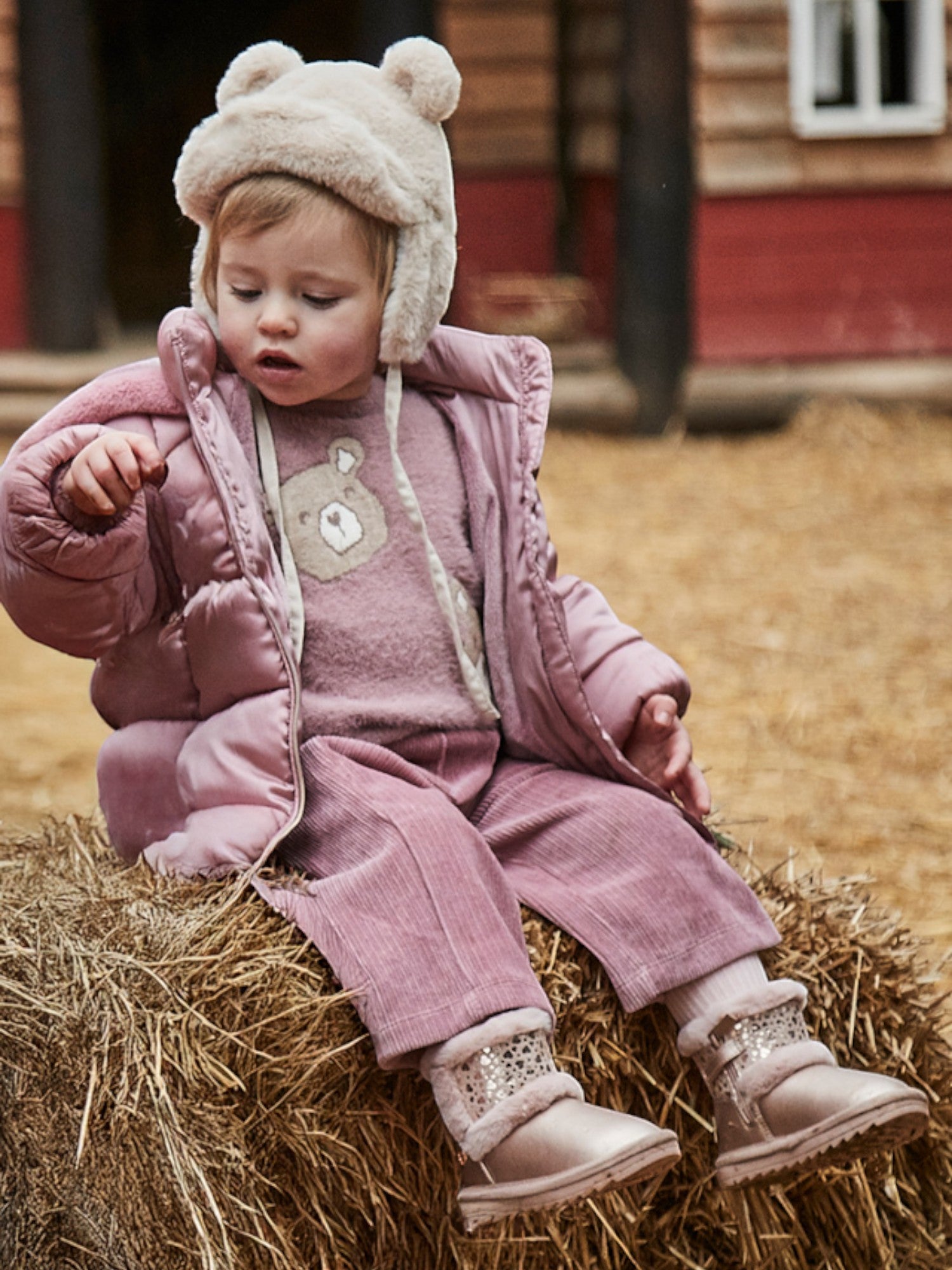 Pantalone lungo punto panno Bimba Rosa 2590/95