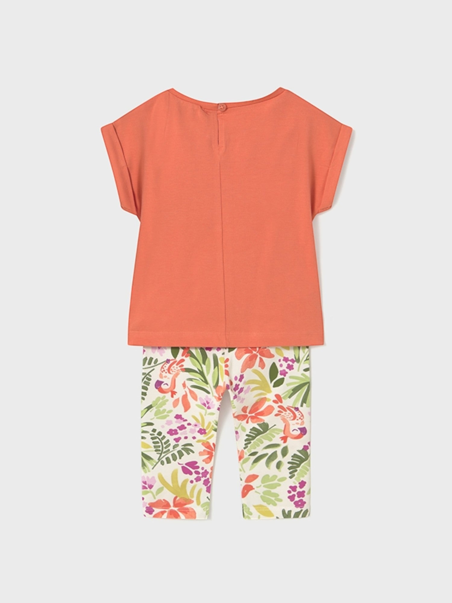 Comp.leggings stampato Bimba ARANCIO 1738/34