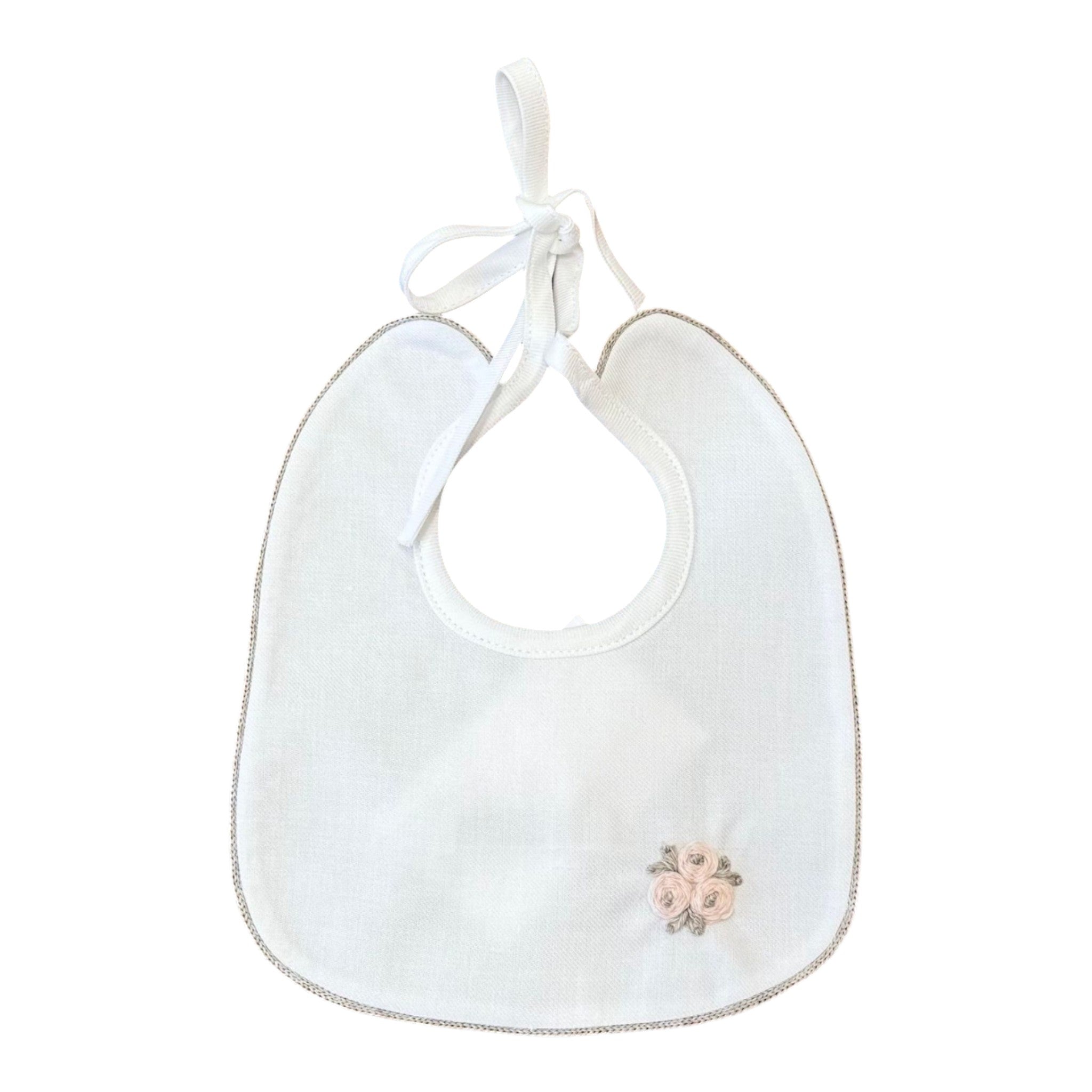 Baby Hat and Bib, Cream LR1108
