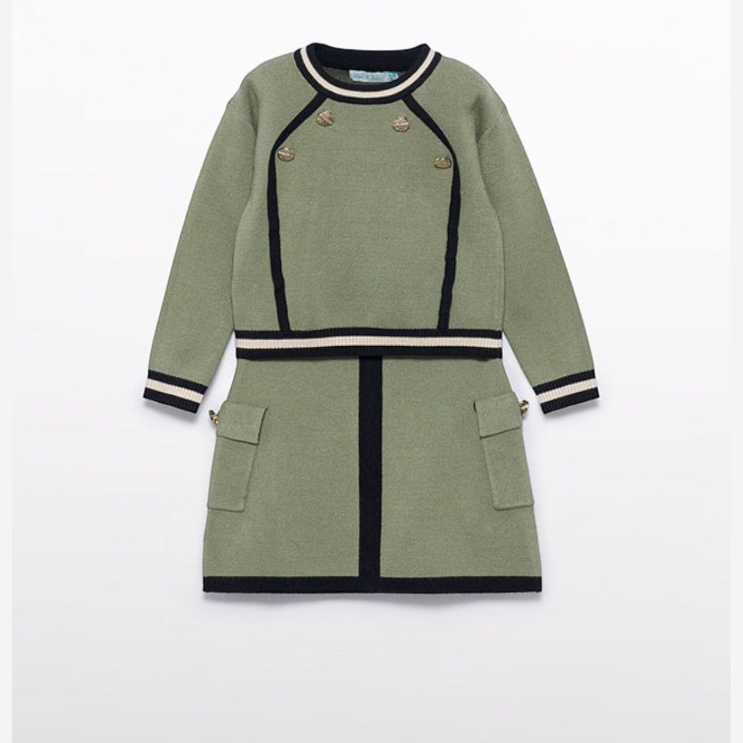 Compl. gonna tricot Bimba Verde 5544/6 -  NANU' BABY