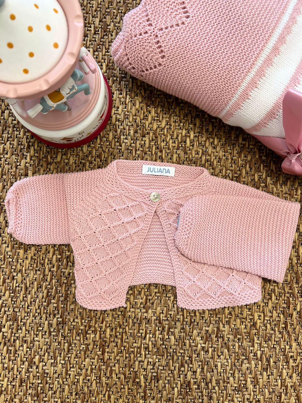 Giacchetta rombi Bimba ORO J6190