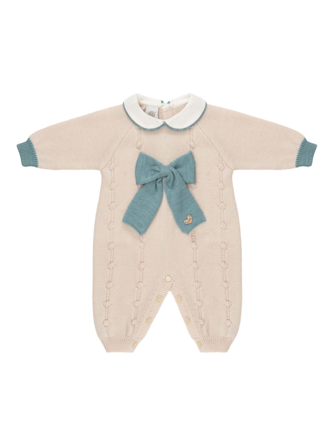 Tutina Fiocco Neonata NATURAL IB1910 - NANU' BABY