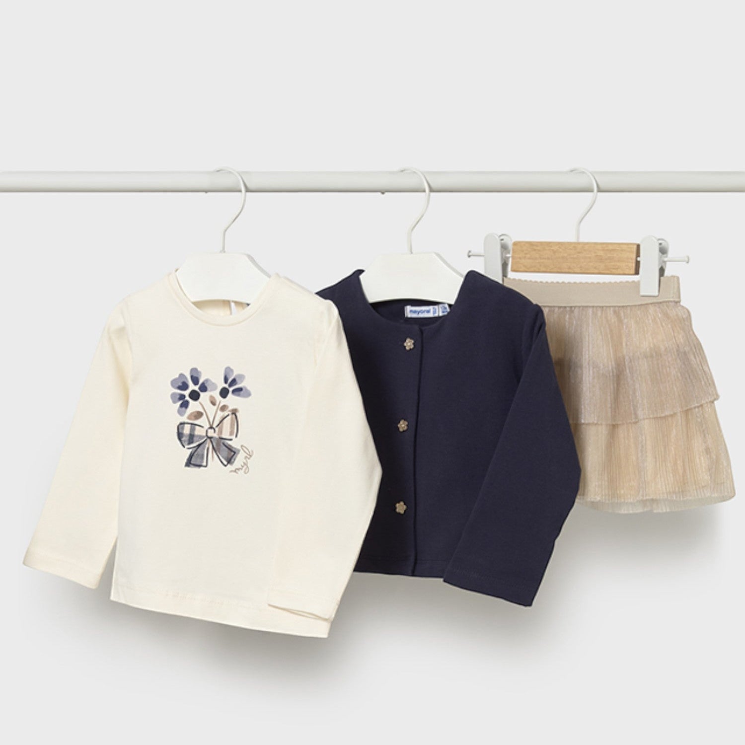 Completo gonna 3 pezzi Bimba Blu 2922/12