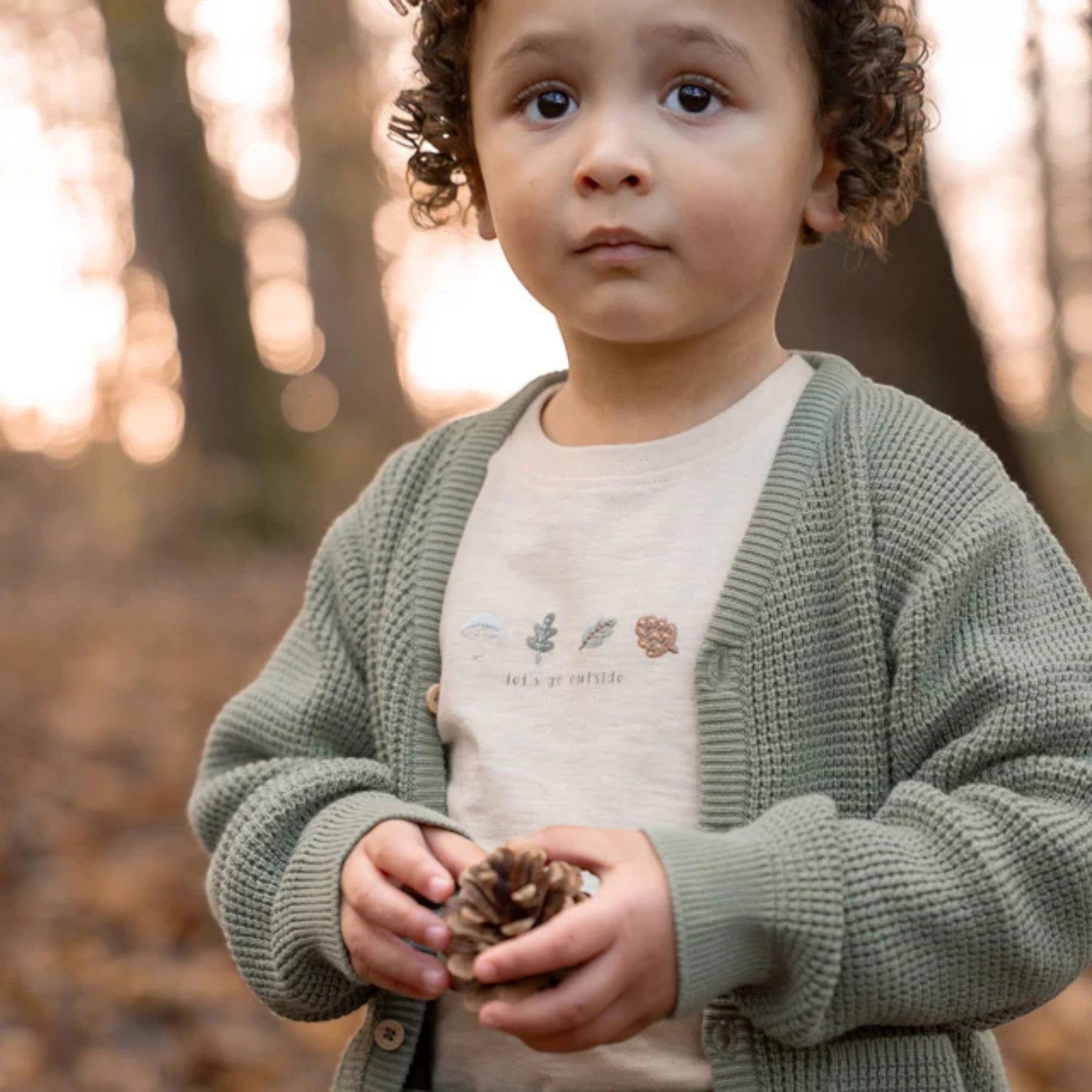 Maglietta manica lunga - Amici della foresta Bimbo Avorio CL25091055