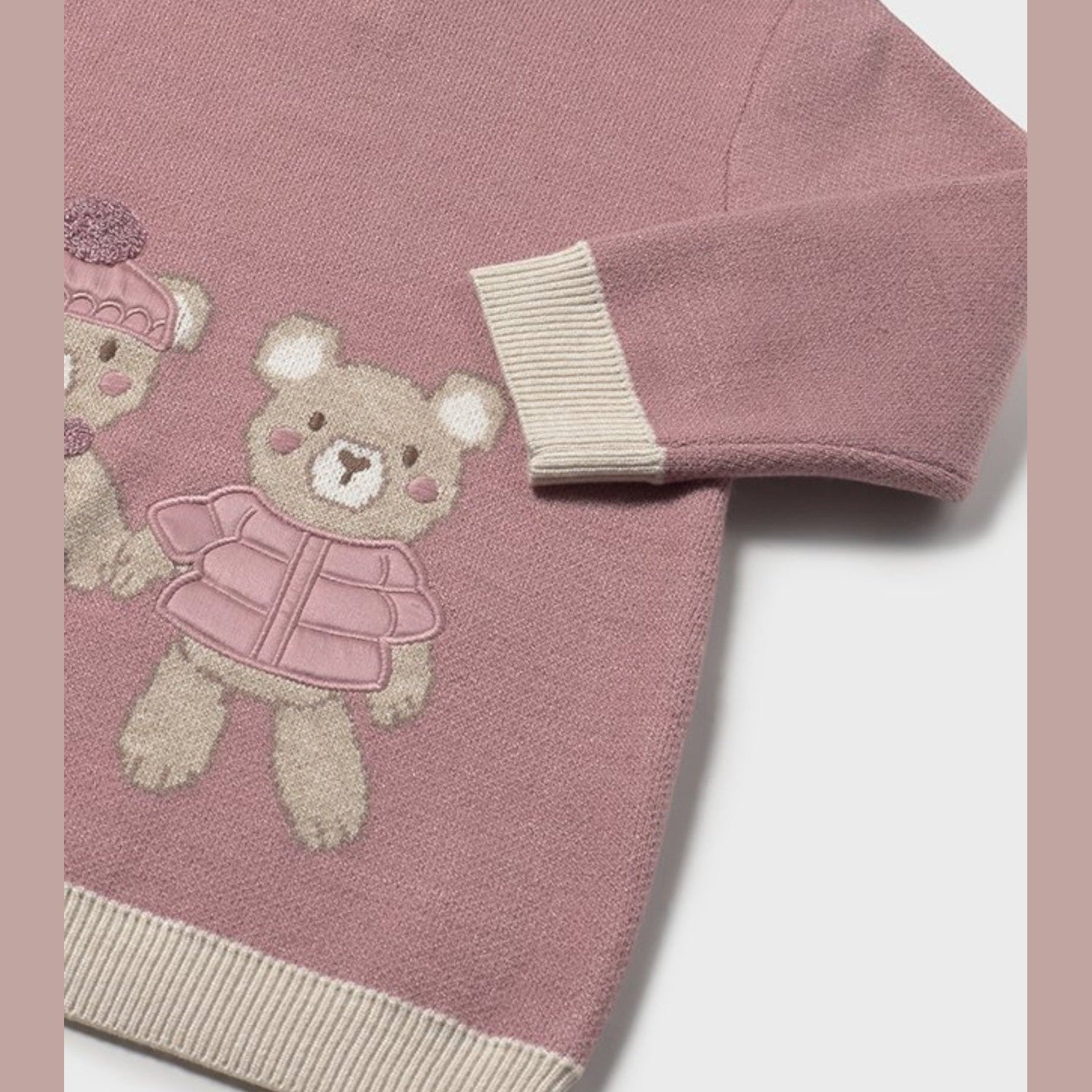 Abito maglia jacquard Bimba Rosa 2911/31 -  NANU' BABY