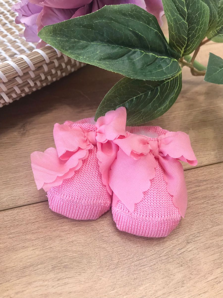 Babbucce Fiocco Neonata ROSA 8775