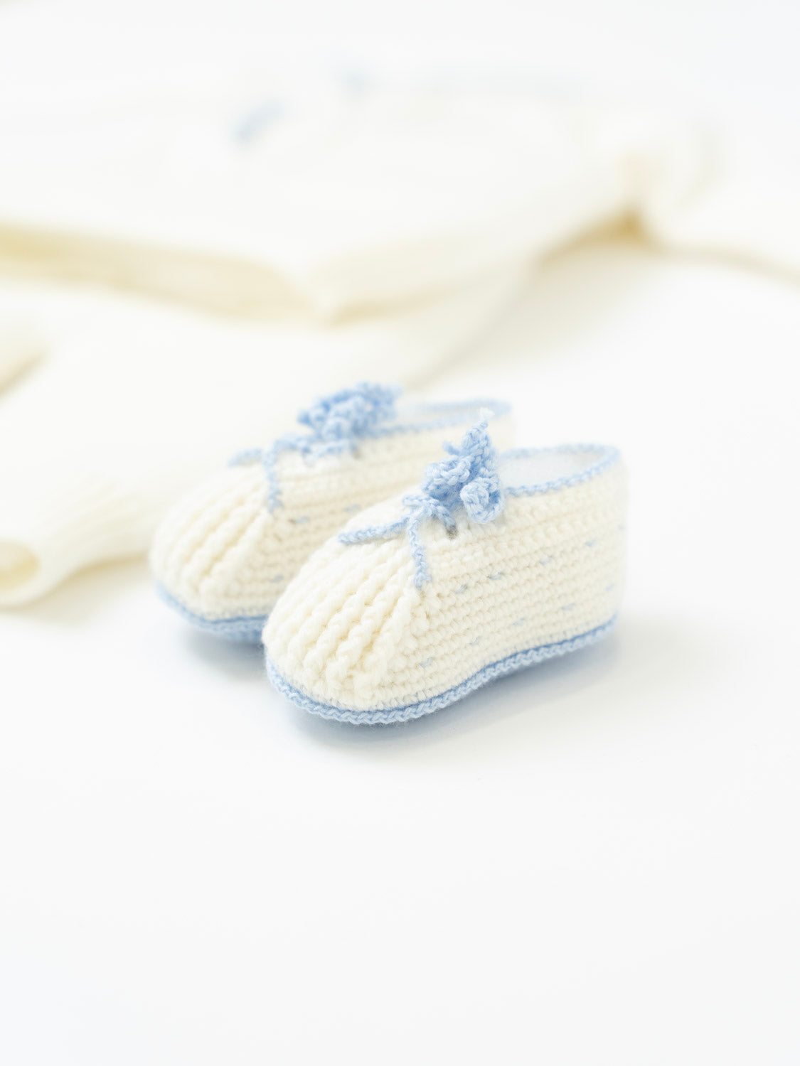 Completo nascita e Babbucce Neonato CIELO OLLY/CN-C - NANU' BABY