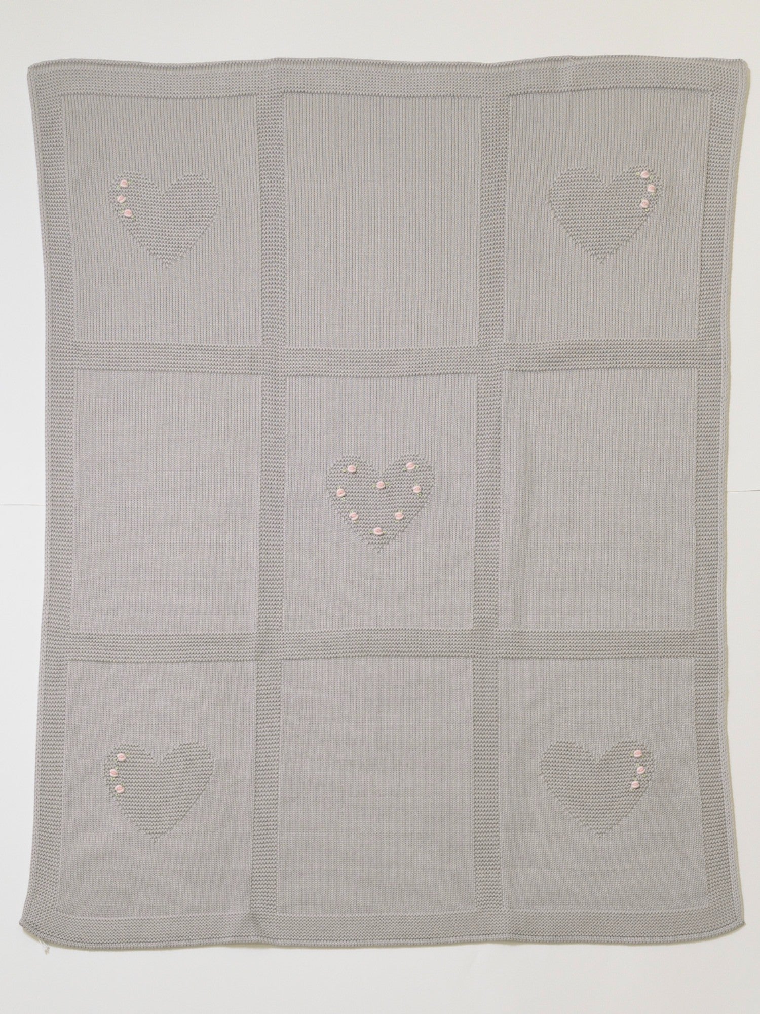 Coperta Love Flower Neonata TORTORA LOVE FLOWER 143/T - NANU' BABY
