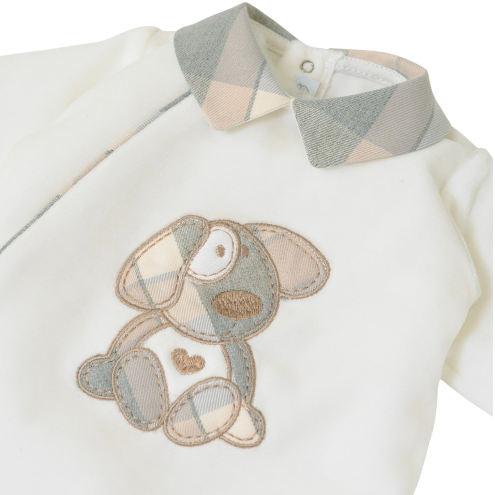 Baby Romper in White Chenille by SARTORIA DEI PICCOLI (code LTB1112)