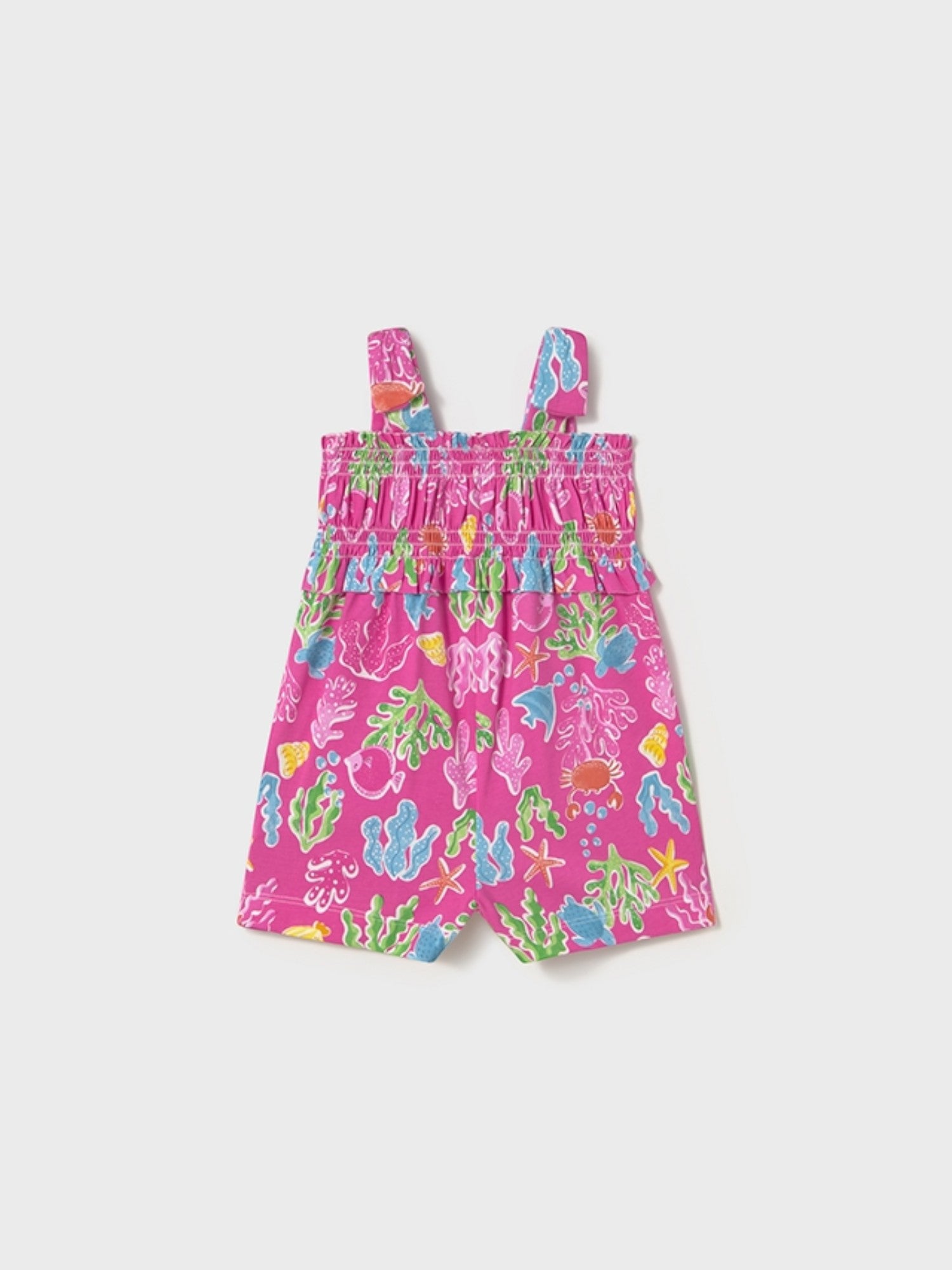 Tuta punto stampata Bimba FUCSIA 1839/57