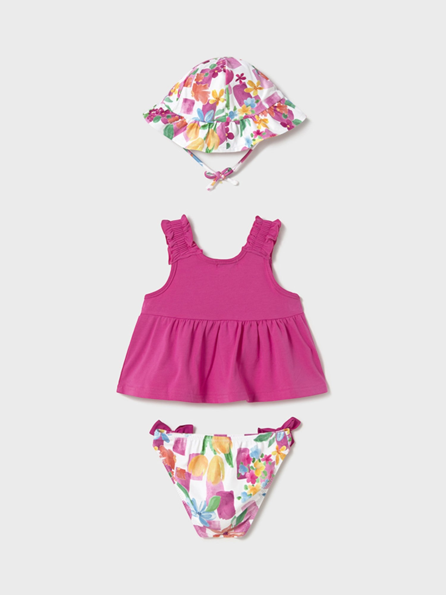 Compl. mare 3 pezzi Bimba FUCSIA 1641/72