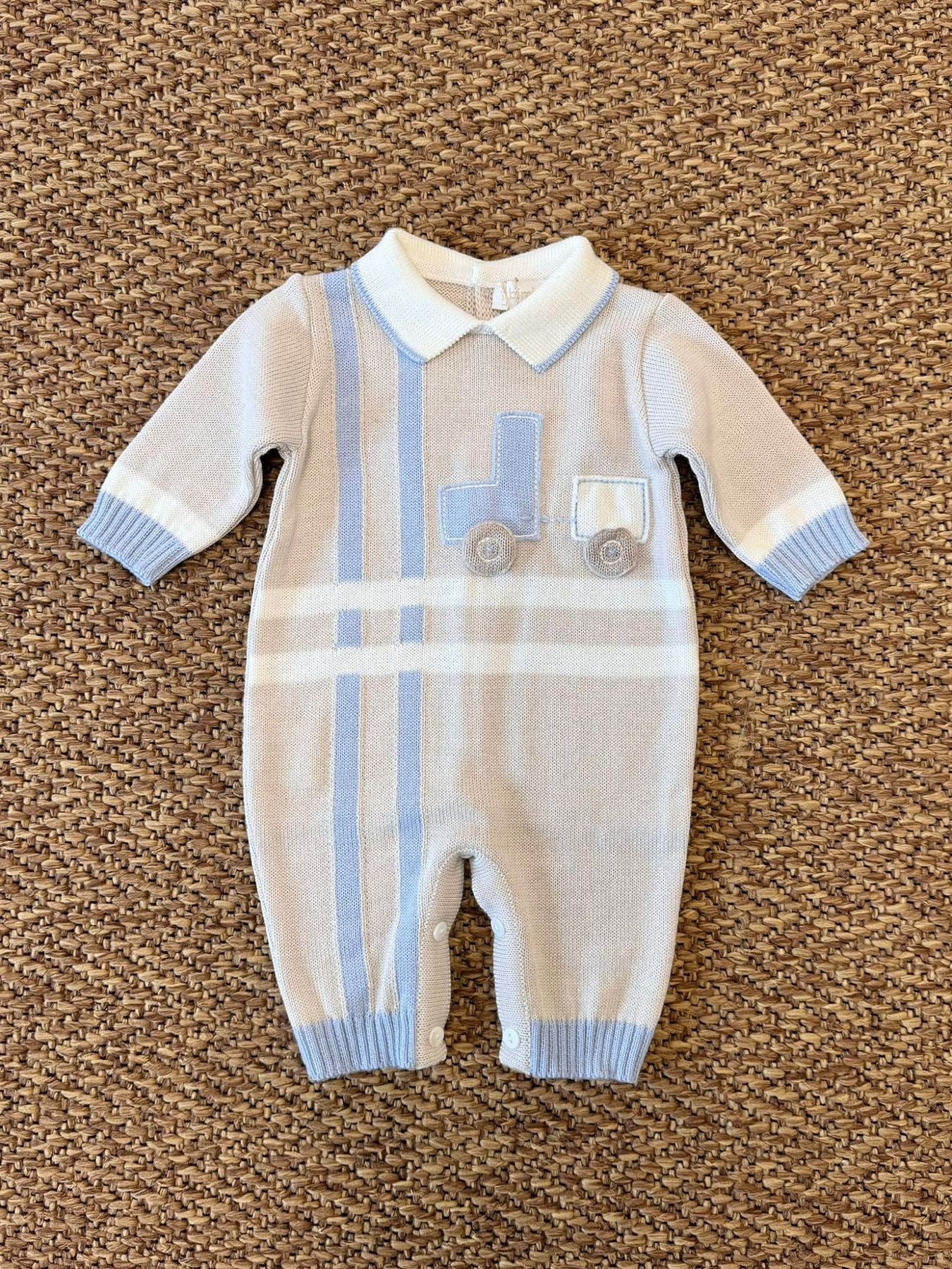 Baby's Little Train Onesie SKY