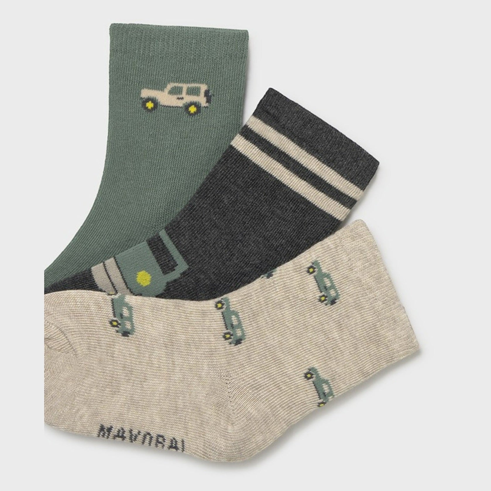 Set 3 calzini fantasia  Verde 10008/53 -  NANU' BABY