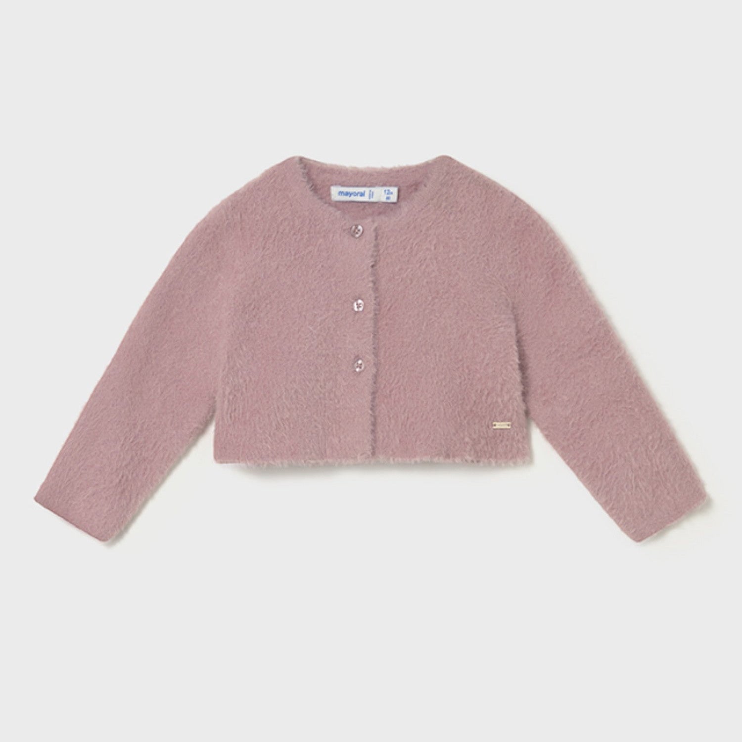 Cardigan pellicciotto Bimba Rosa 2357/64