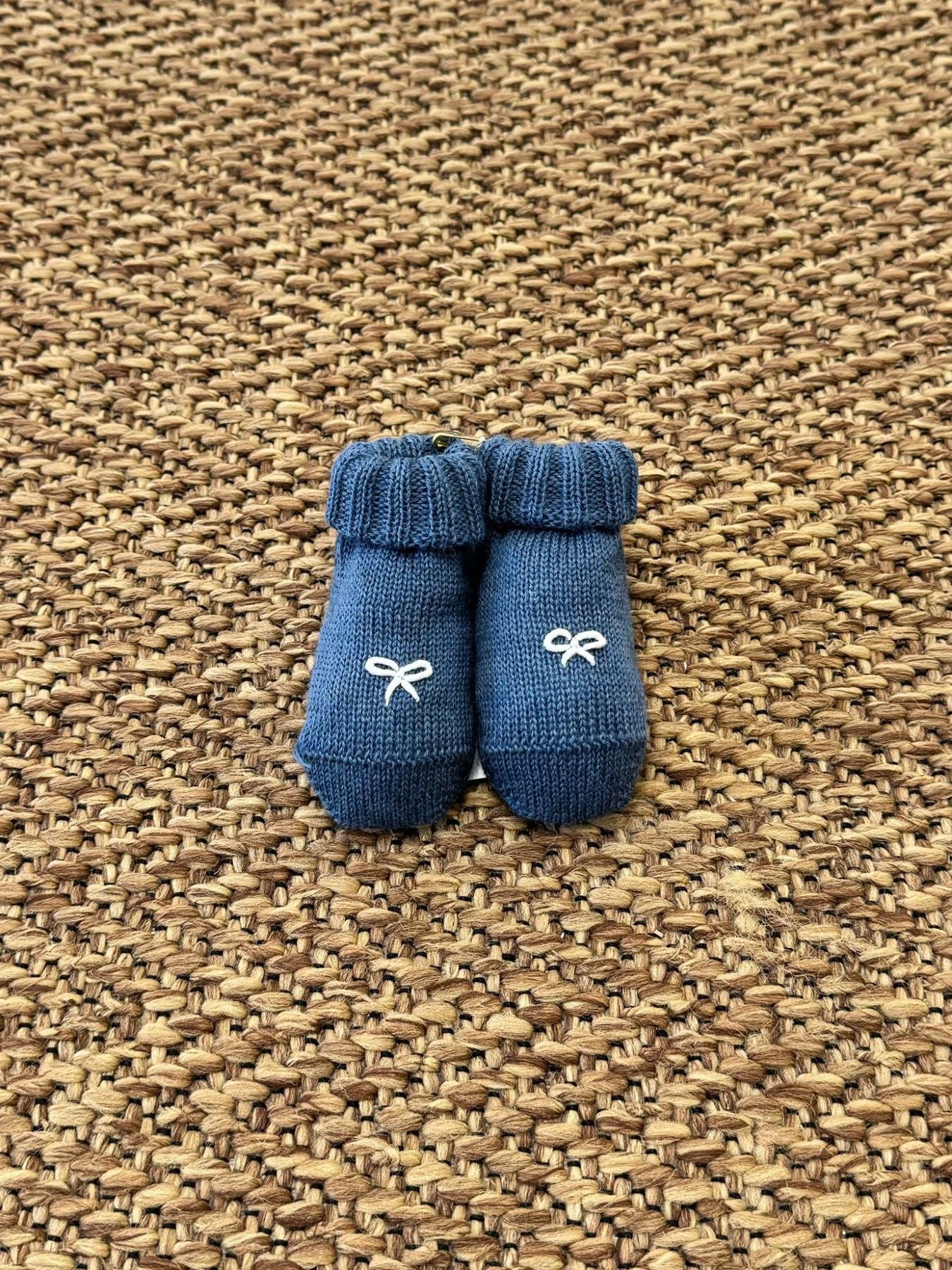 Babbucce Fiocchetto Neonato Blu 791 82