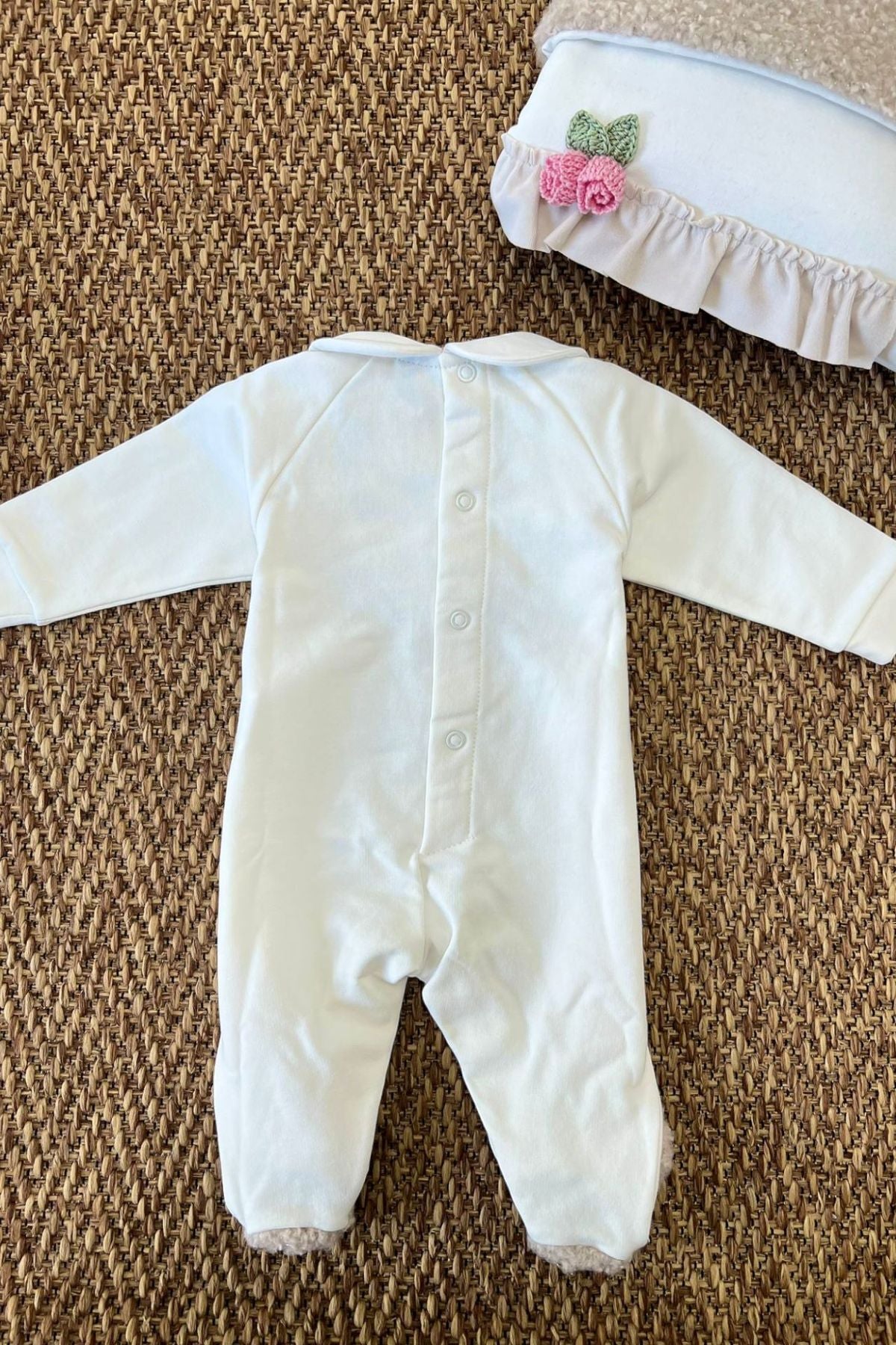 Tutina Roselline Neonata VANIGLIA IG1014 - NANU' BABY