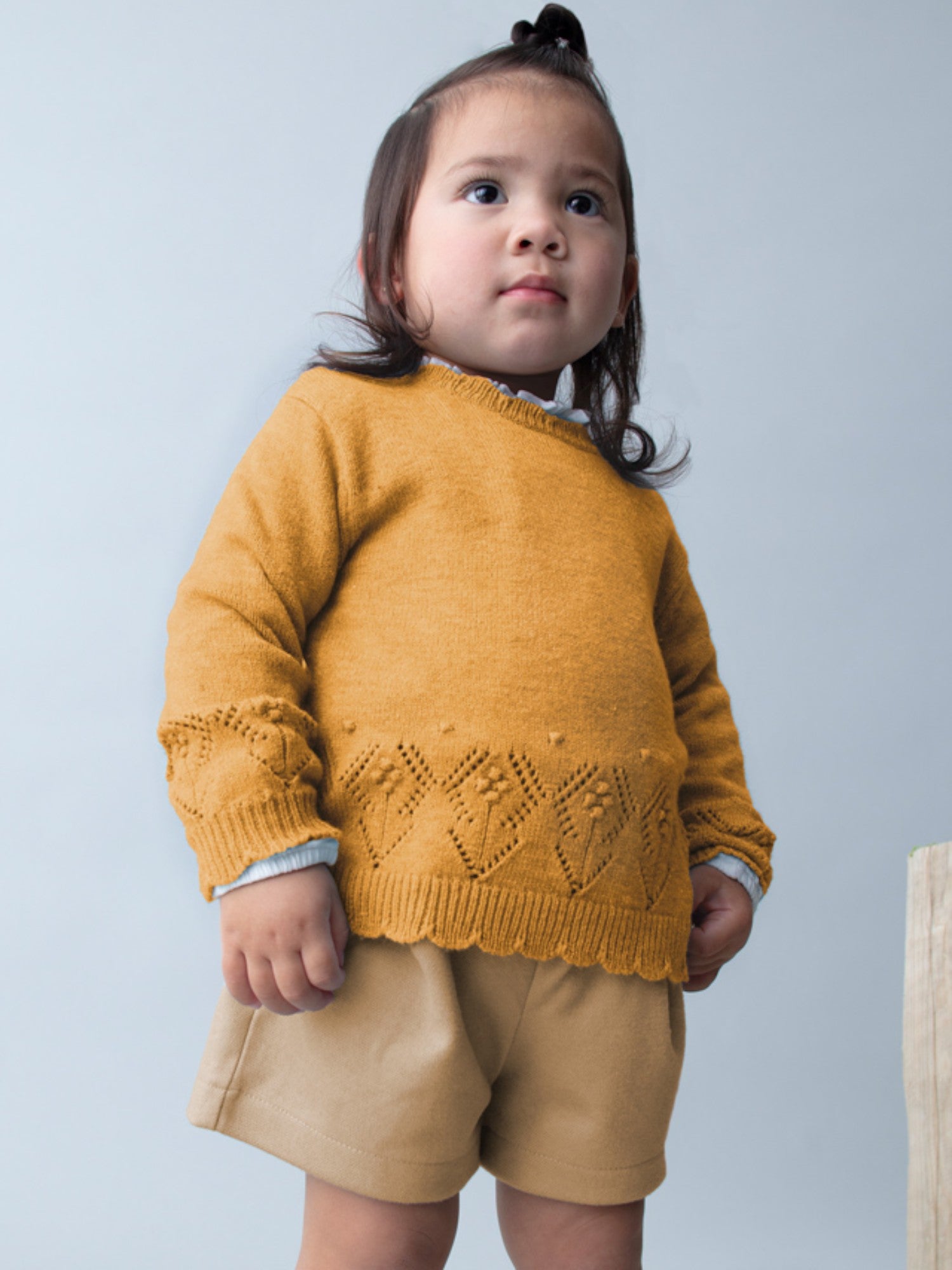 Bermuda punto twill Bimba Marrone 2261/16