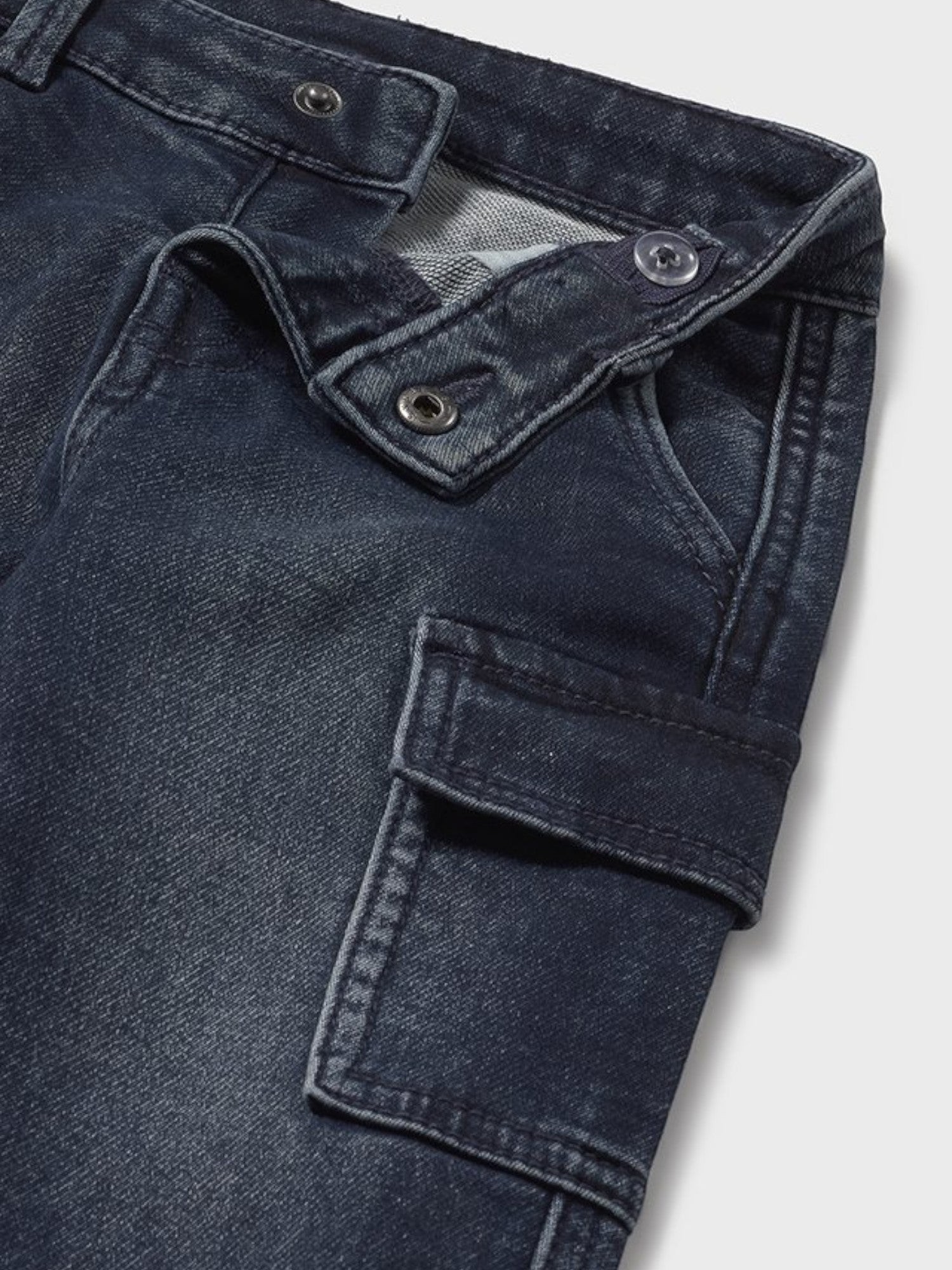 Pantalone soft denim cargo Bimbo Blu 2505/29 - NANU' BABY