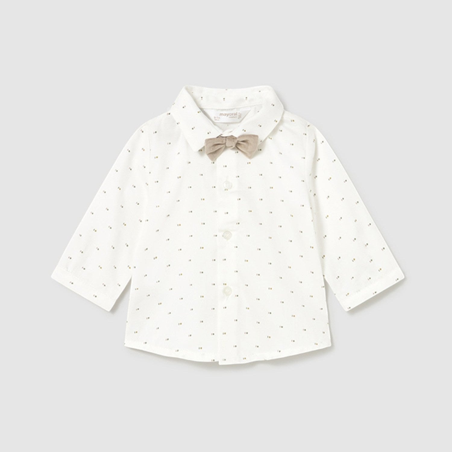 Camicia Bimbo Beige Papillon Mayoral 2196/21 - NANÙ BABY -  NANU' BABY