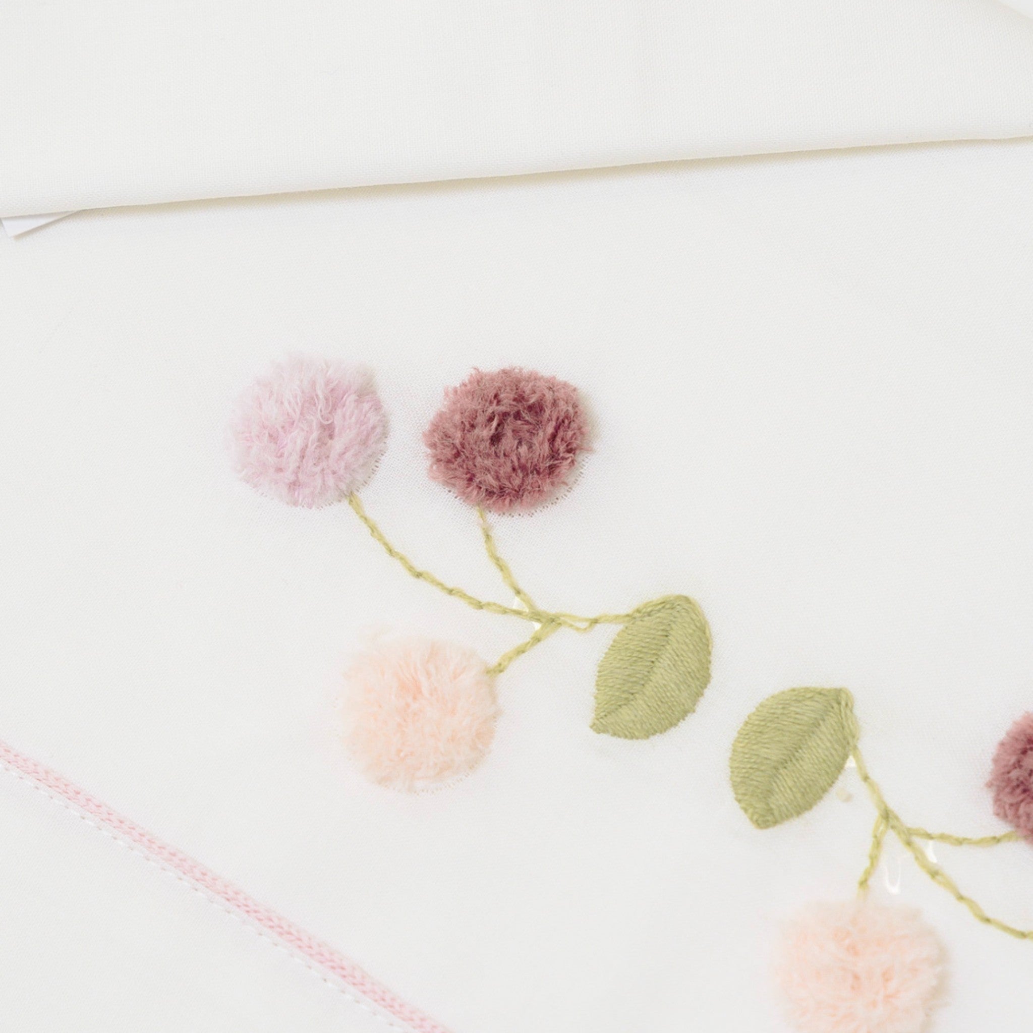 White Cotton Baby Fitted Sheet by SARTORIA DEI PICCOLI (code LL1107)