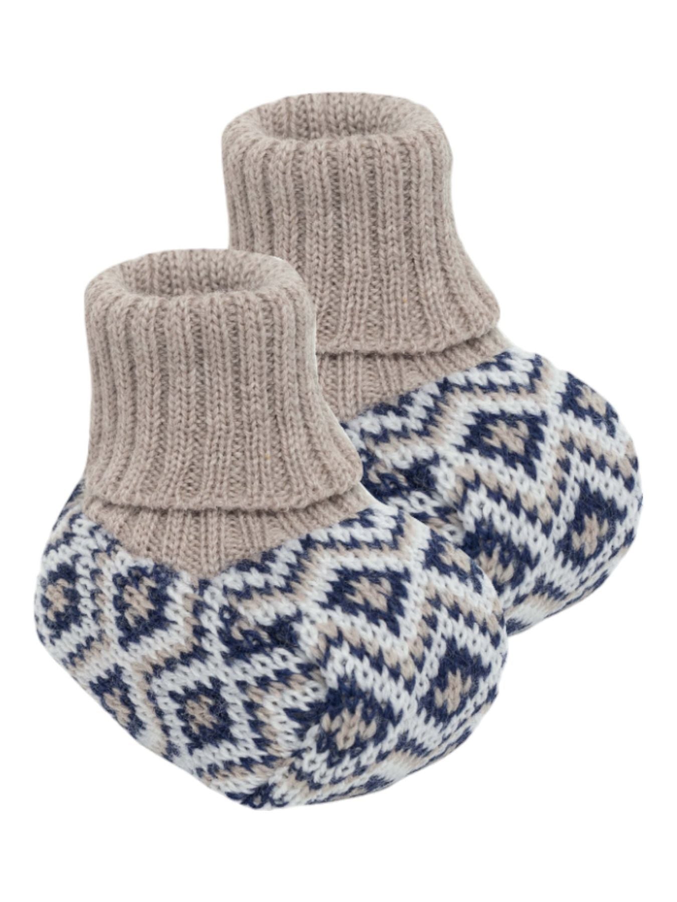 Babbucce Orsetto Neonato VANIGLIA IB51S - NANU' BABY