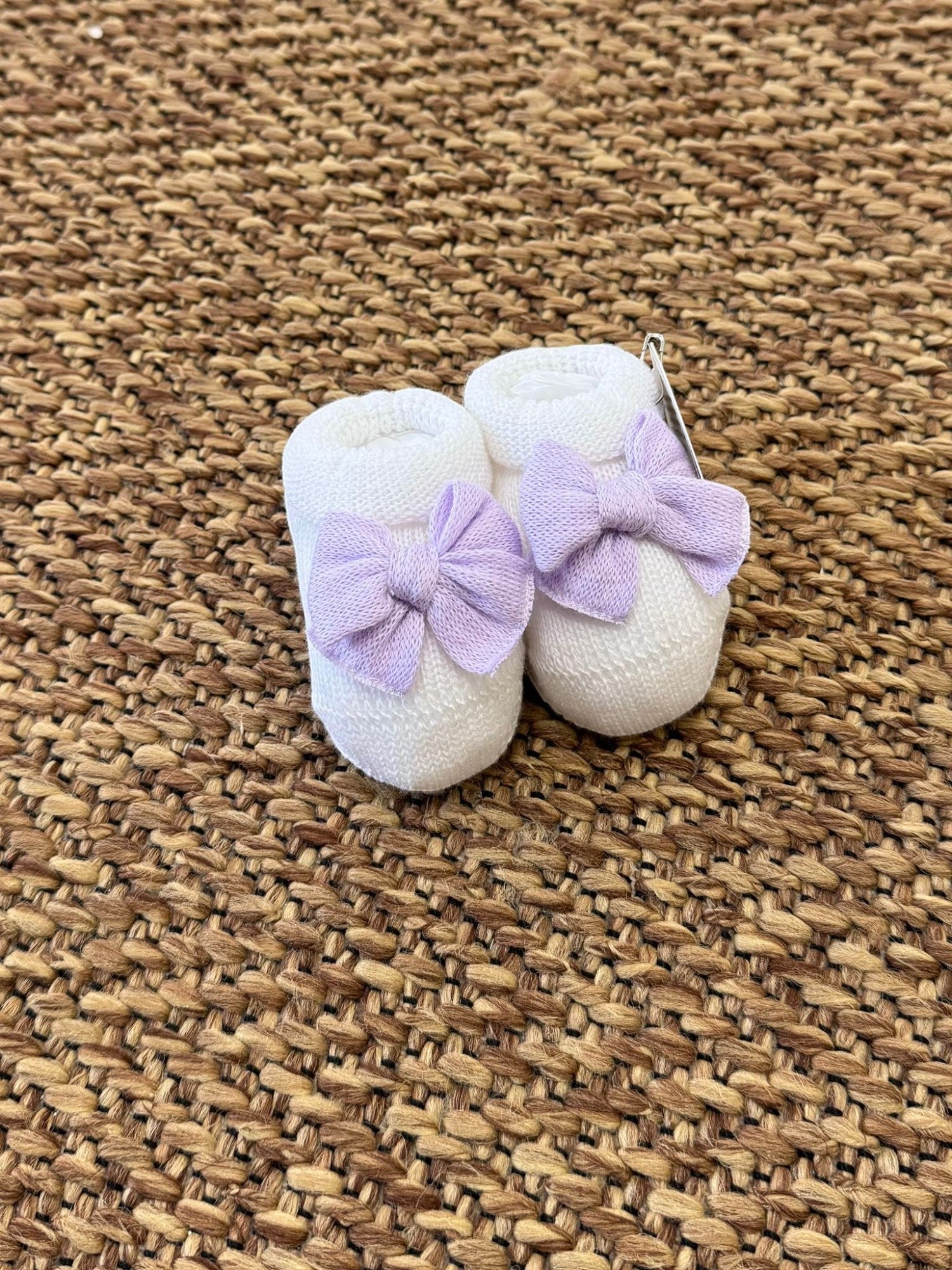 Babbucce Neonata BIANCO FIOCCO/758-GL