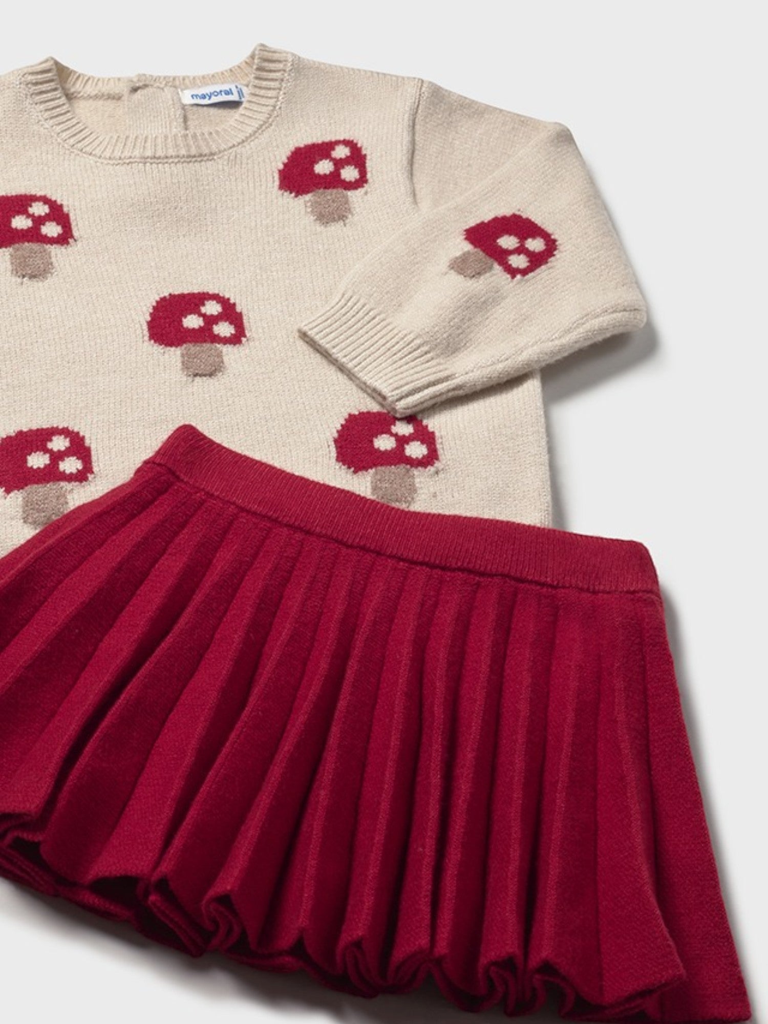 Completo gonna tricot Bimba Rosso 2925/15 - NANU' BABY