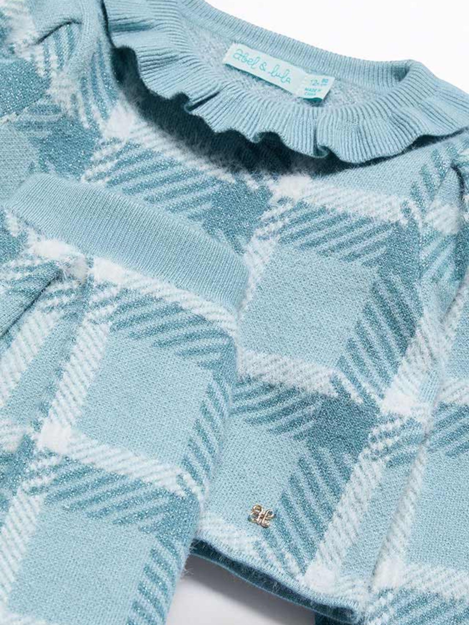 Compl. gonna tricot quadri Bimba Verde 5516/9 - NANU' BABY