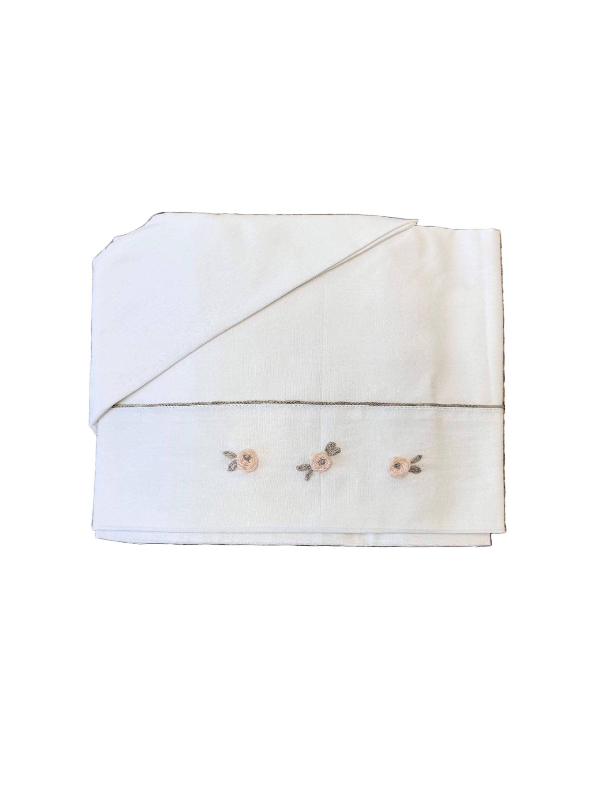 White Baby Fitted Sheet LL1108