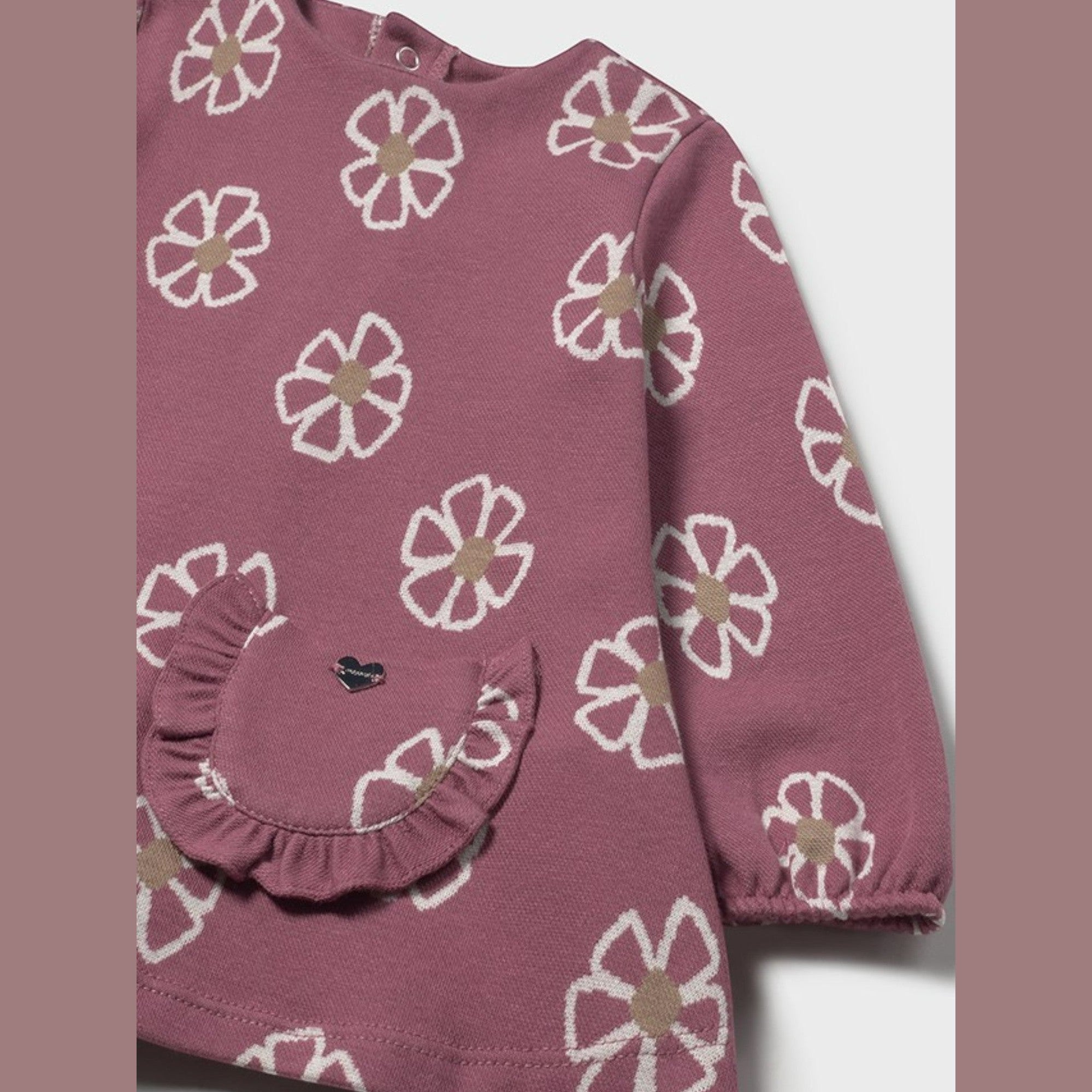 Abito punto jacquard Bimba Rosa 2918/49 -  NANU' BABY