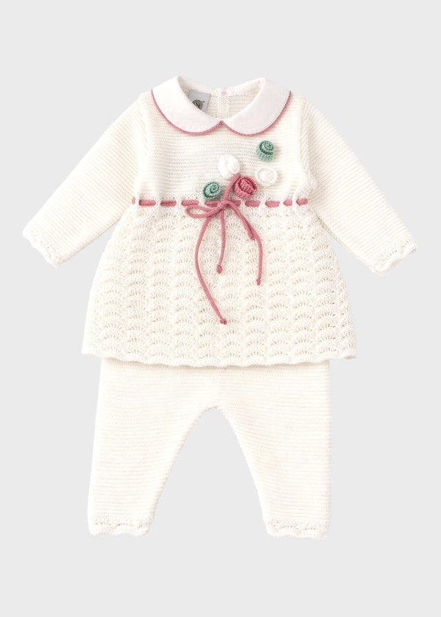 Completo Cotone Roselline Melograno EK1719