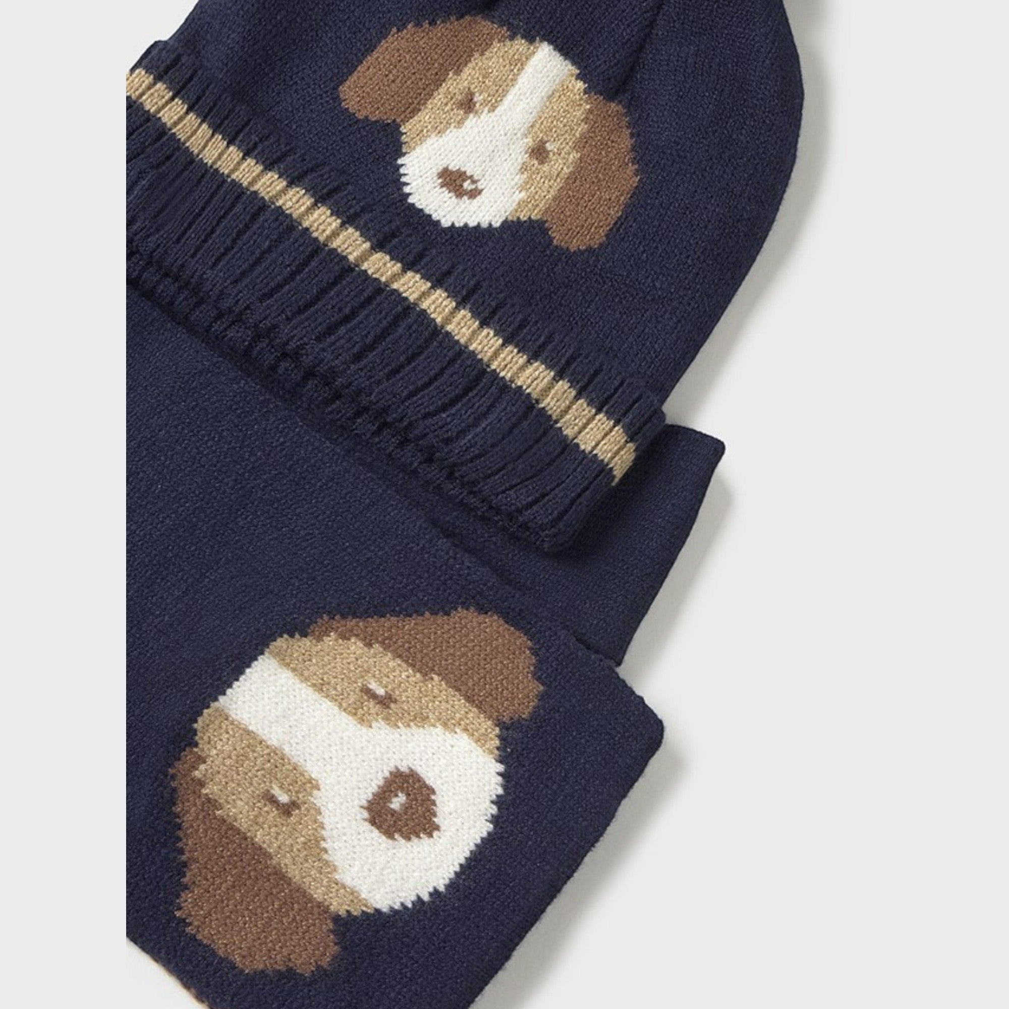 Comp.cappello e sciarpa  Blu 10018/63 -  NANU' BABY