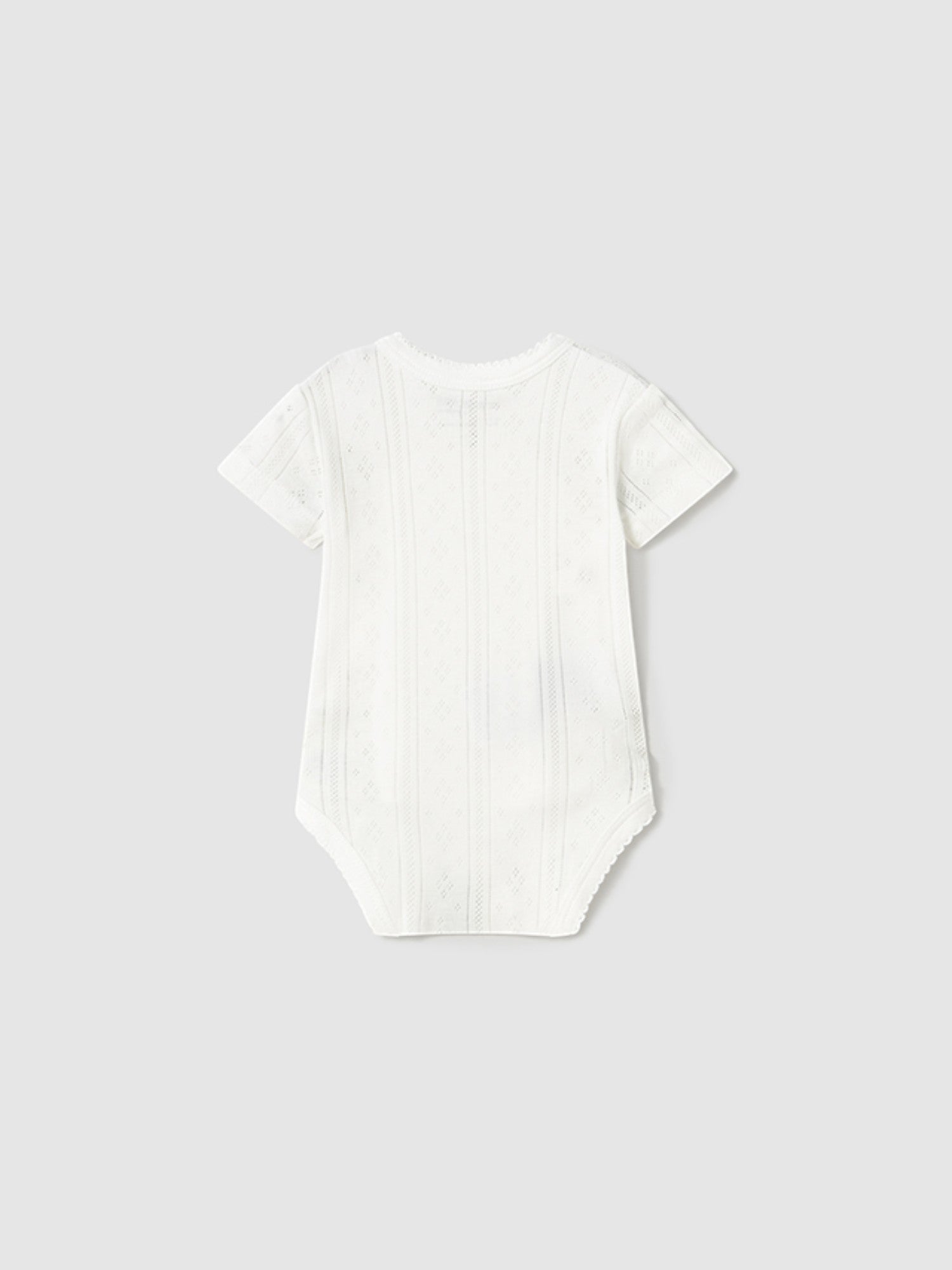 Body manica corta traforato Neonata Bianco 1746 /B