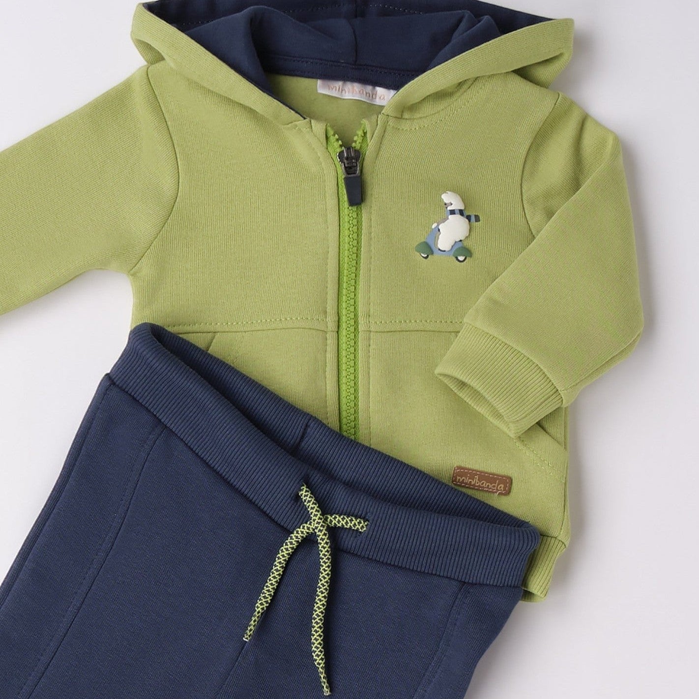 Tuta Jogging Due Pezzi Bimbo Verde 3F632/5223 -  NANU' BABY