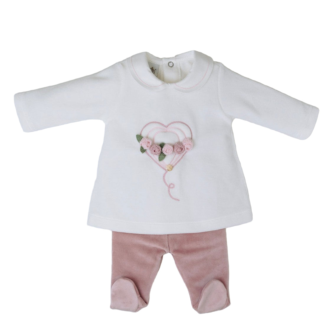 Completo nascita Neonata VANIGLIA IN2717 -  NANU' BABY