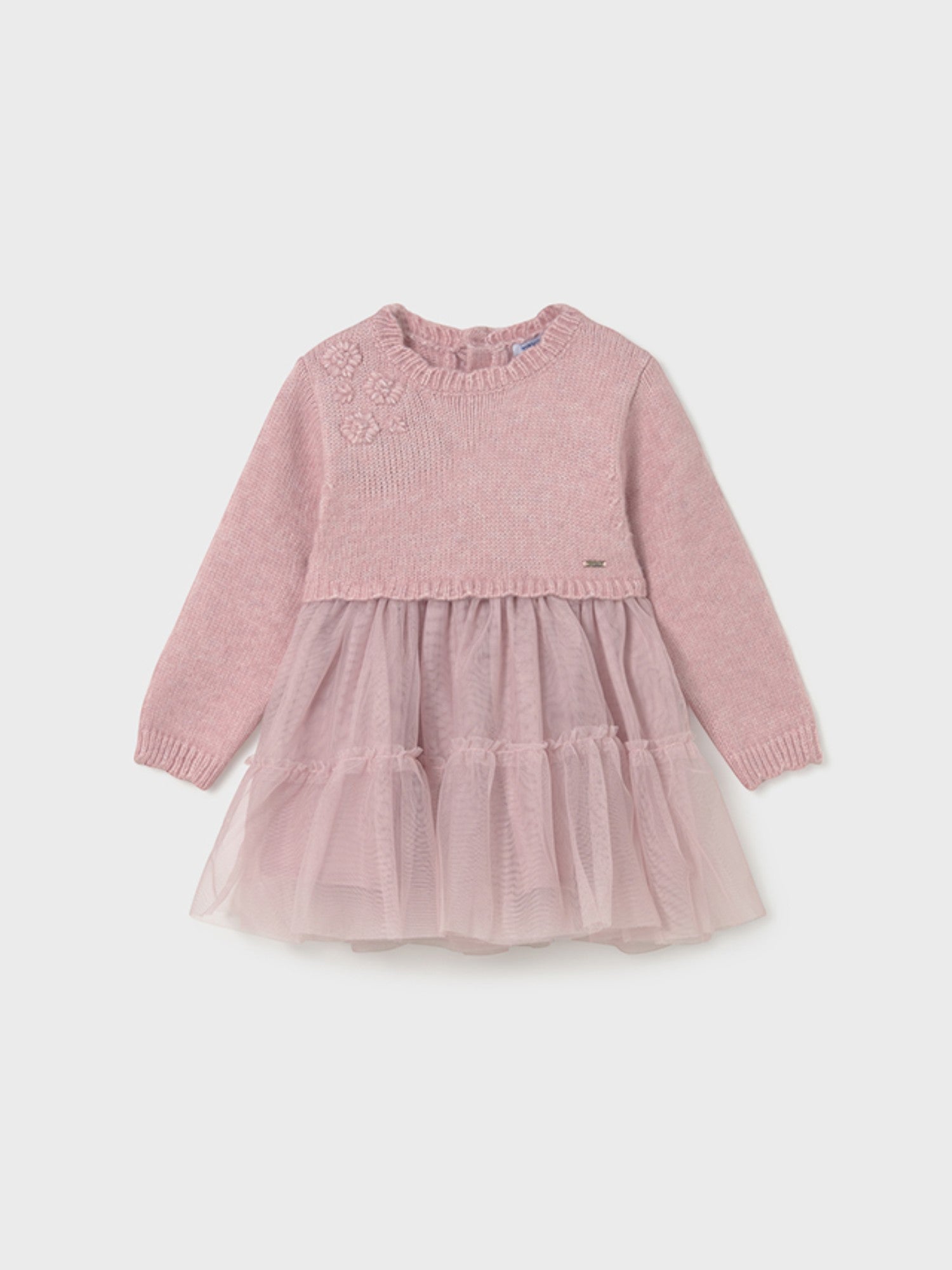 Abito combinato tricot Bimba Rosa 2905/33