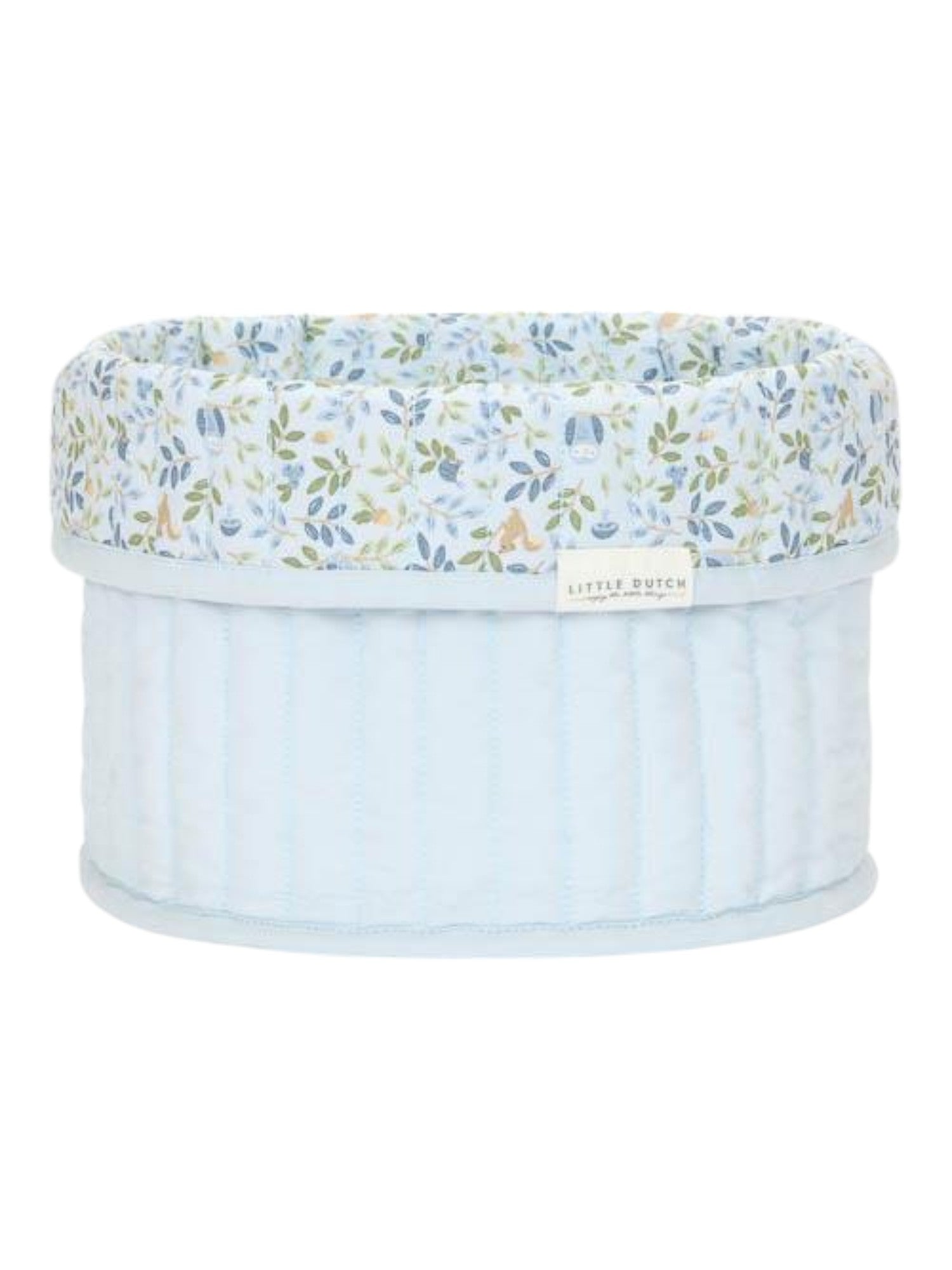 Cesto portaoggetti trapuntato piccolo Forest Adventure (reversibile) - Amici della foresta  BLU TE30944030 -  NANU' BABY