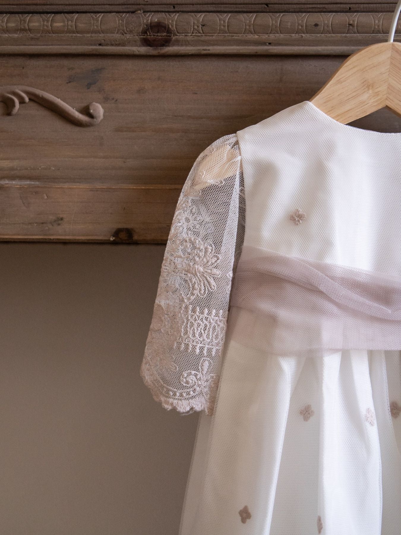 Veste Battesimale Bimba ROSA ANTICO 5498