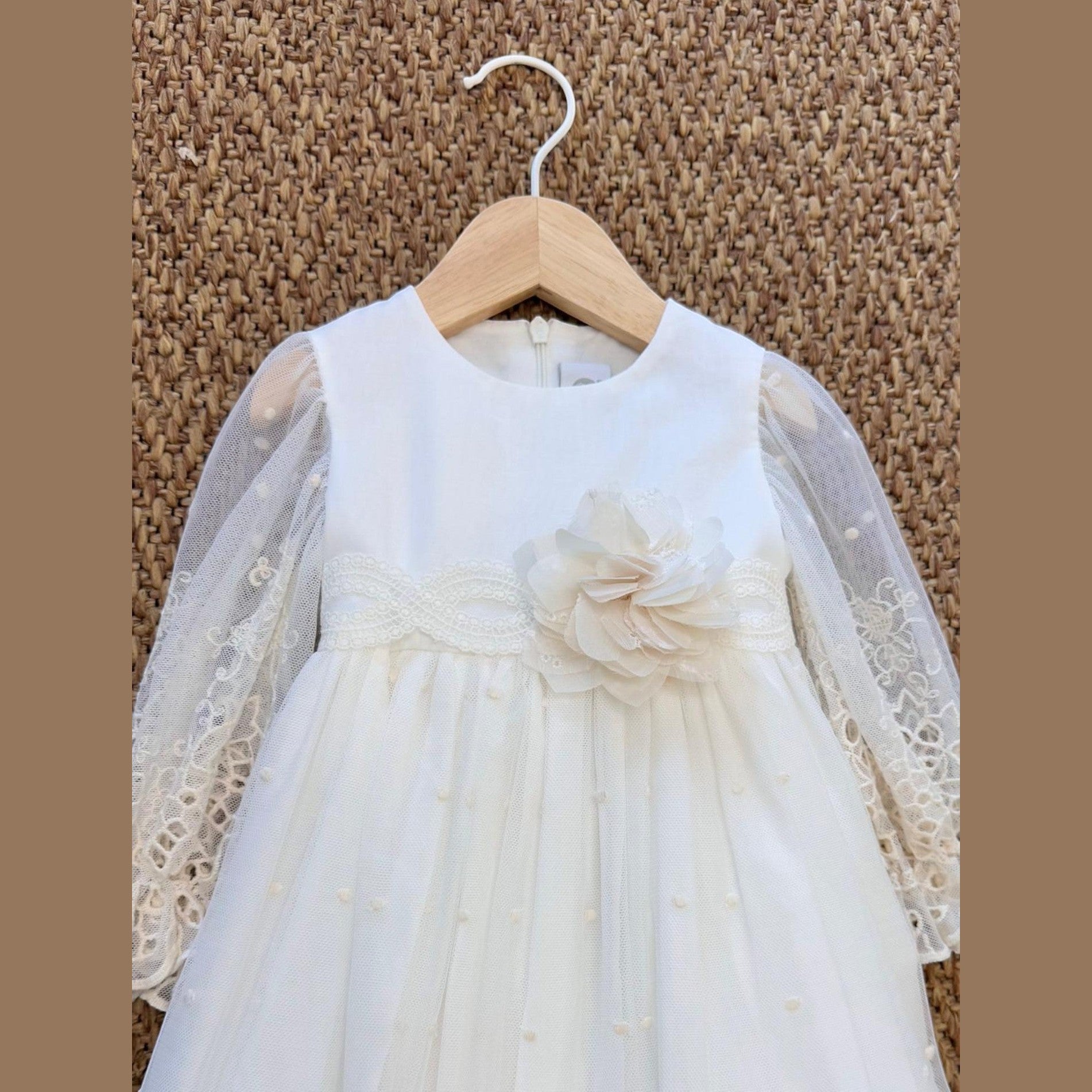 Abito Bimba VANIGLIA ER308 -  NANU' BABY