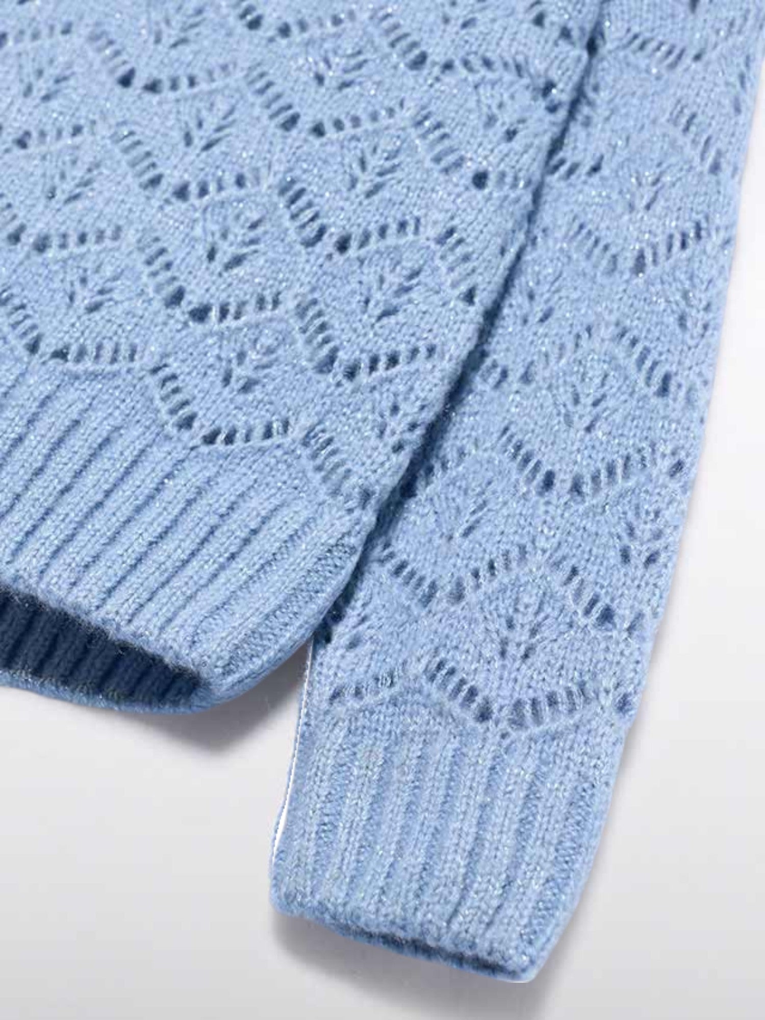 Maglione girocollo traforato Bimba CIELO 5830/4 - NANU' BABY