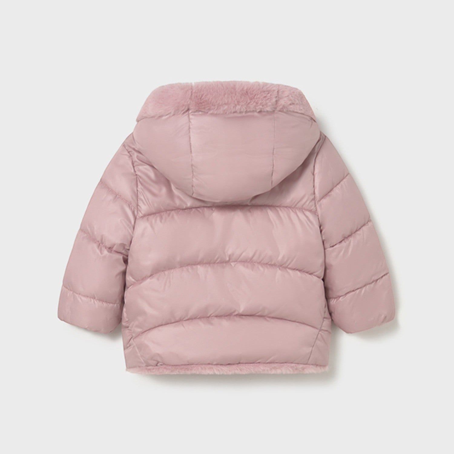 giubbotto reversibile pelo Bimba Rosa 2435/81 -  NANU' BABY