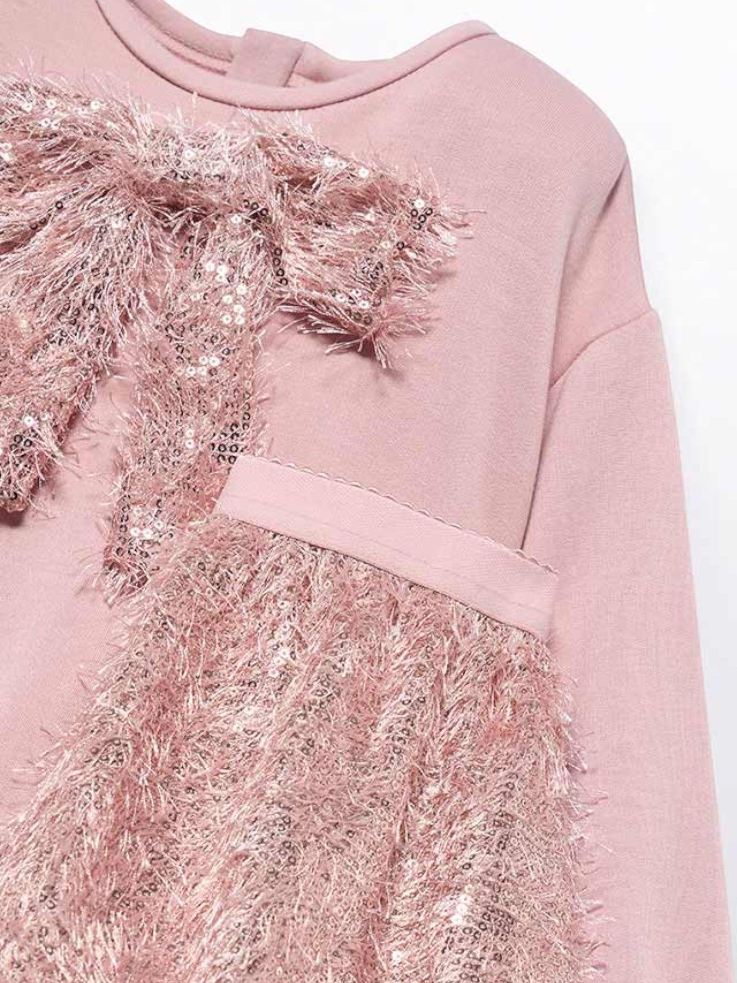Compl. gonna frange lustrini Bimba Rosa 5539/8 - NANU' BABY