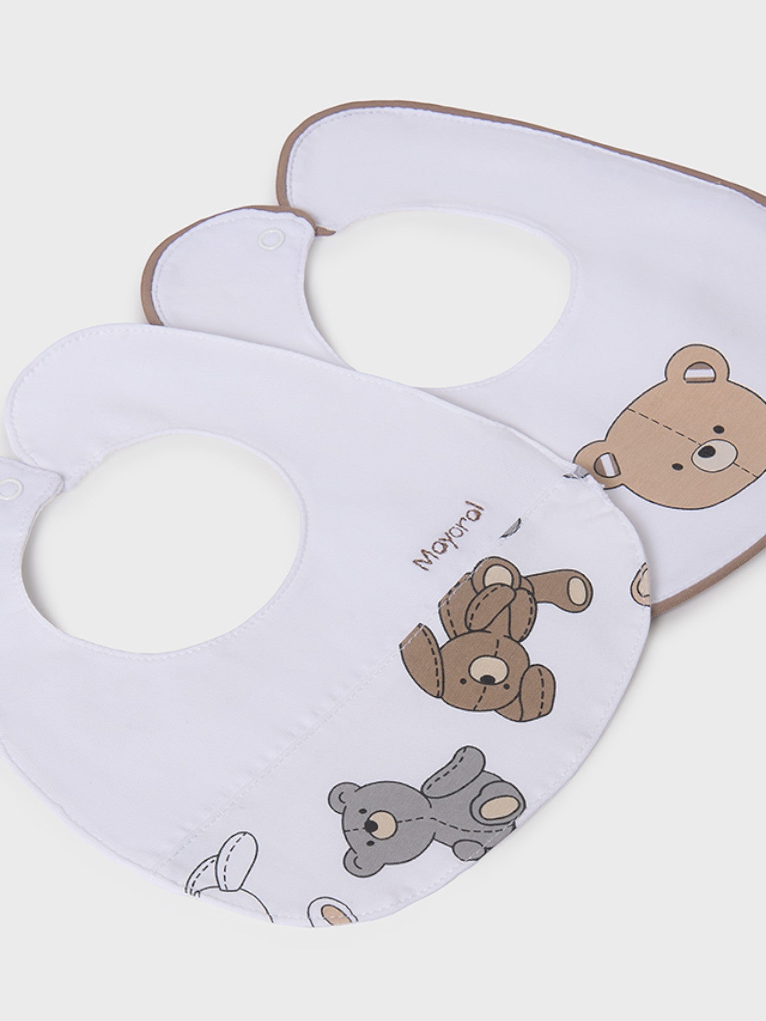 Set 2 bavaglini Neonato BIANCO 9877 /B