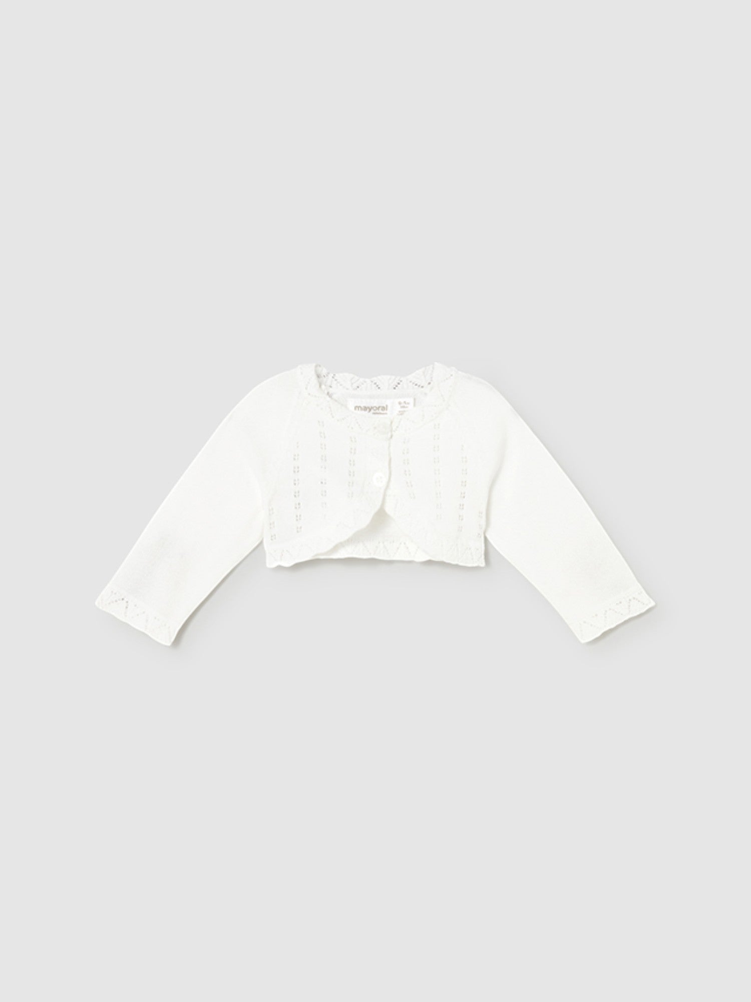 Cardigan Bimba Ecru Corto Mayoral 307/77 - NANÙ BABY - NANU' BABY