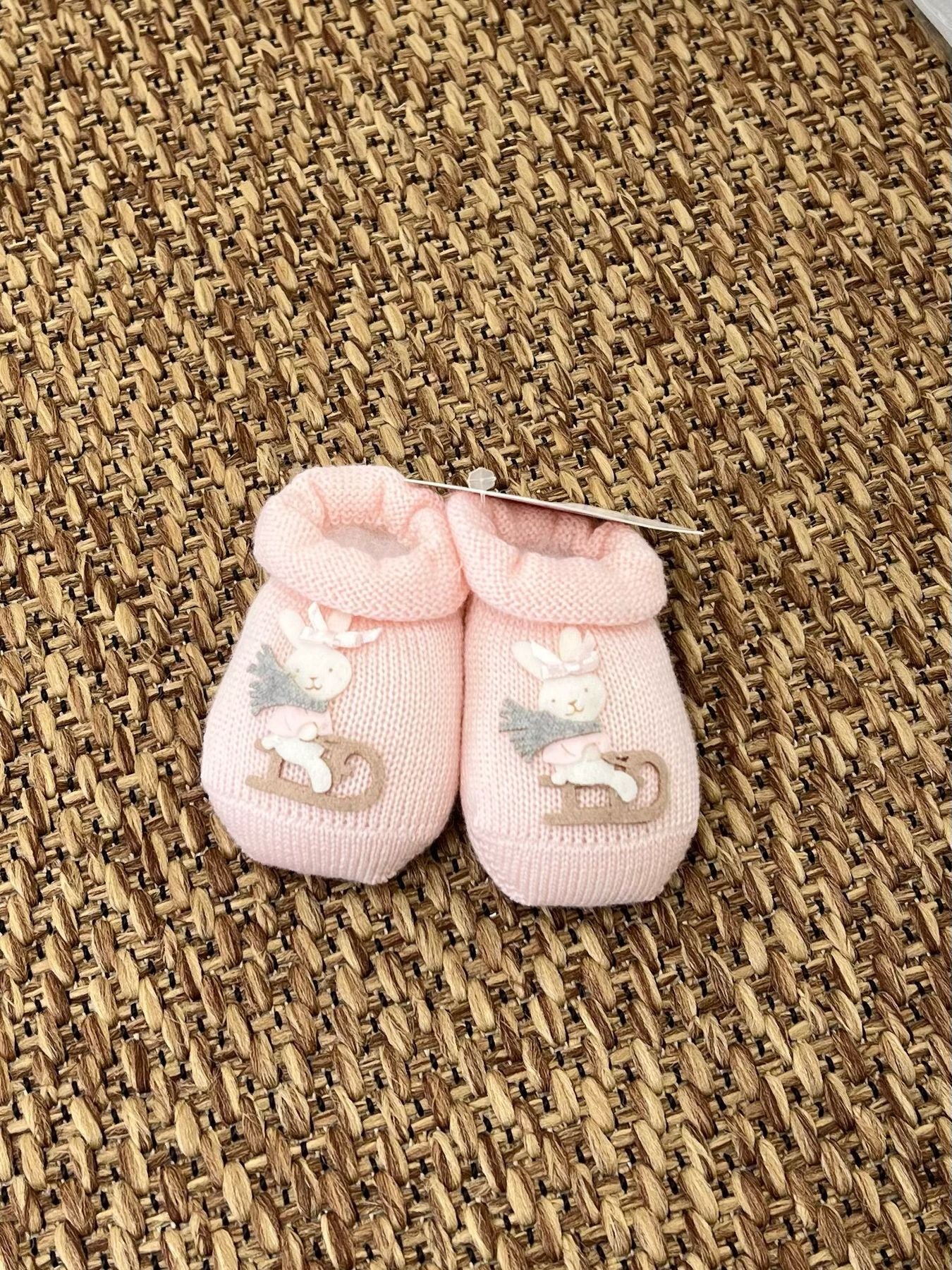 Babbucce Coniglietta in slitta Neonata ROSA 30569/1R